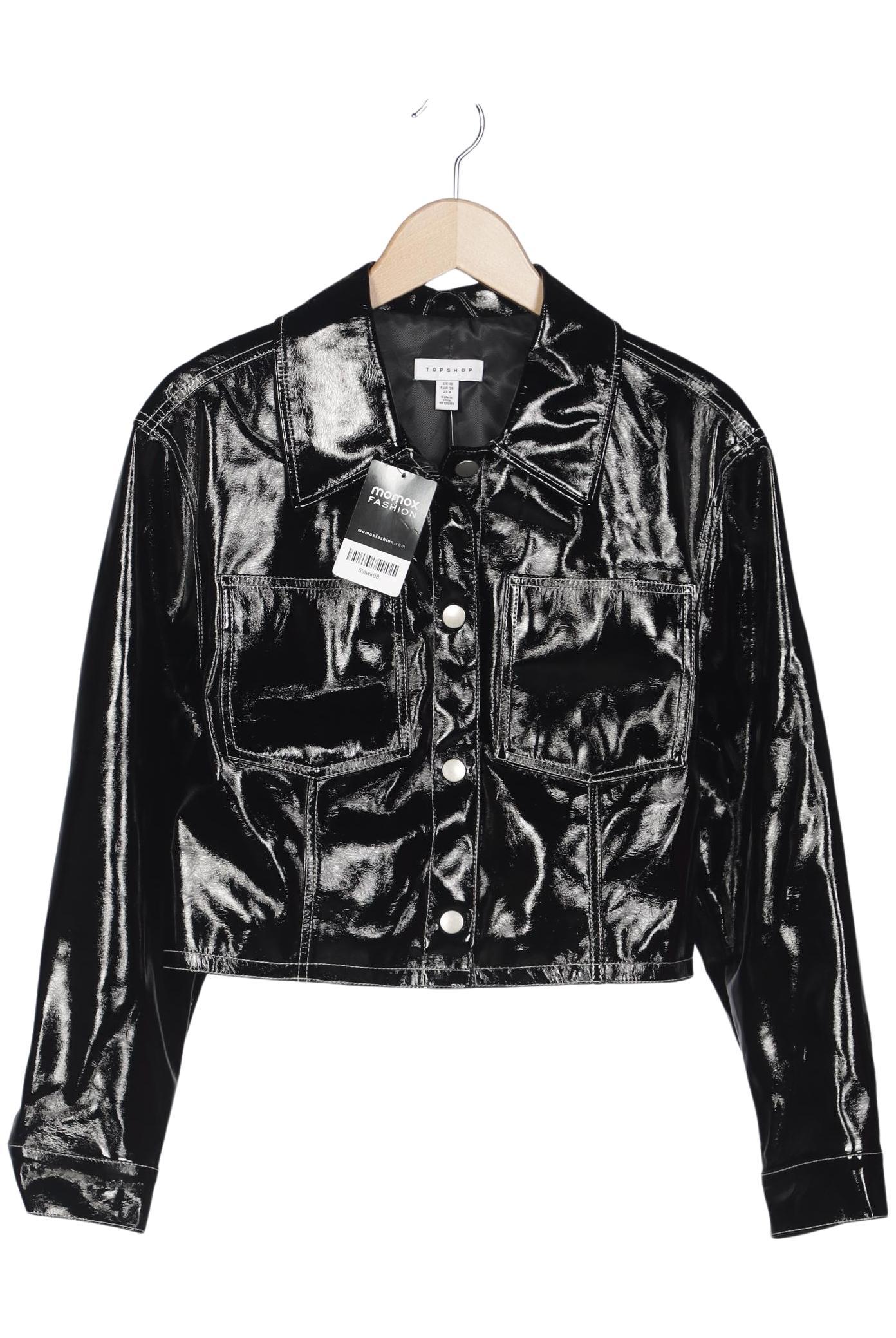 

Topshop Damen Jacke, schwarz, Gr. 38