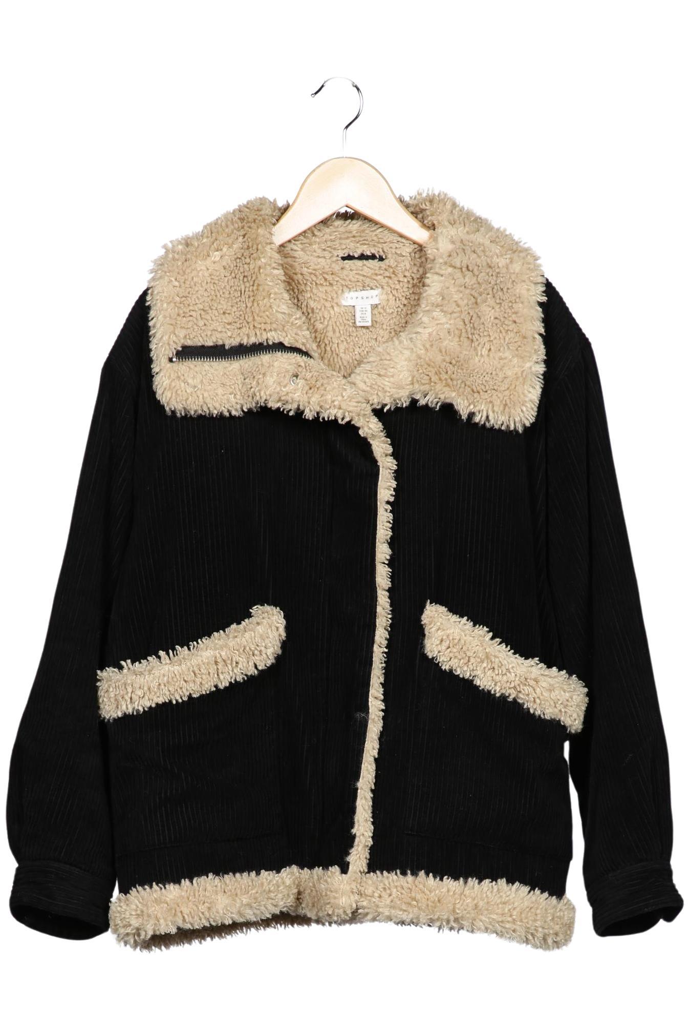 

Topshop Damen Jacke, schwarz, Gr. 40