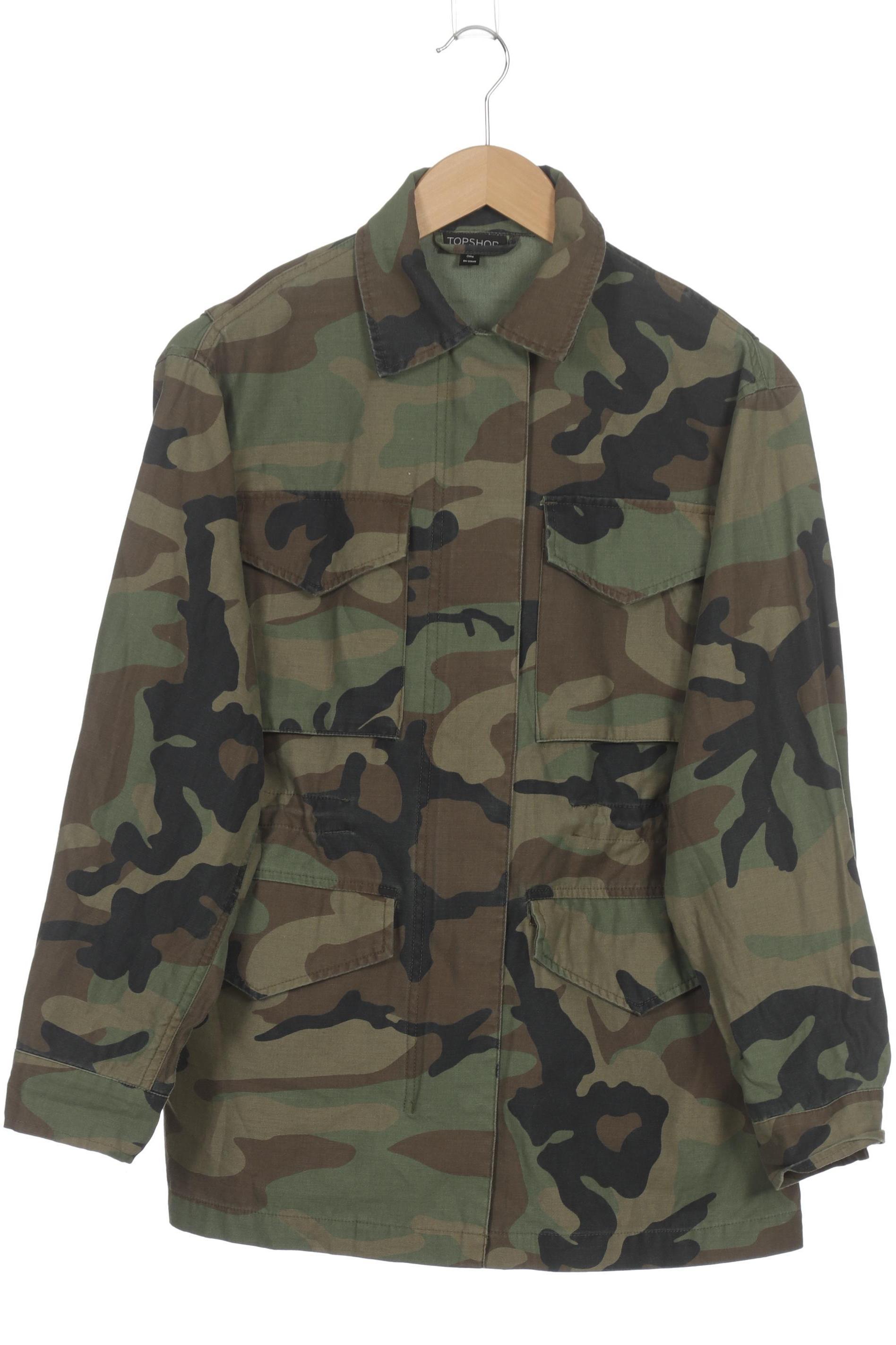 

Topshop Damen Jacke, grün, Gr. 36