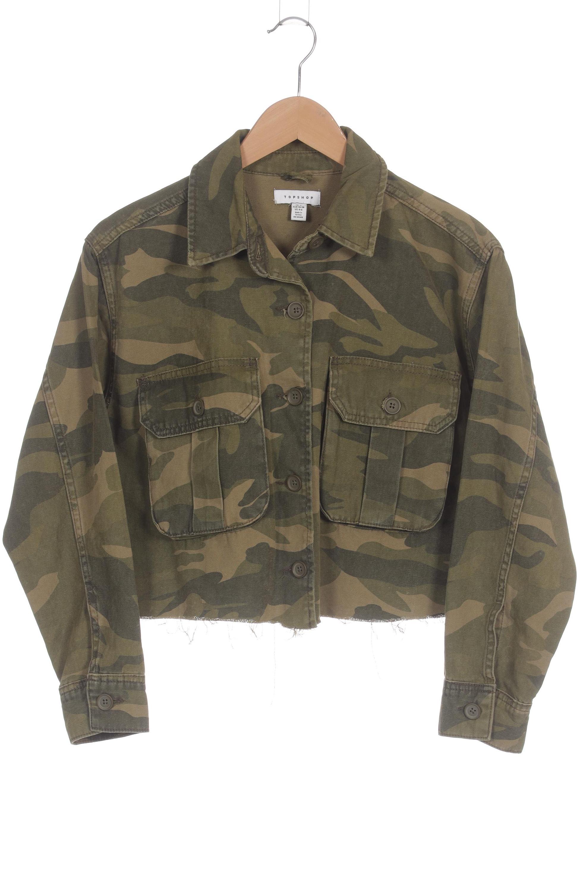

Topshop Damen Jacke, grün, Gr. 36