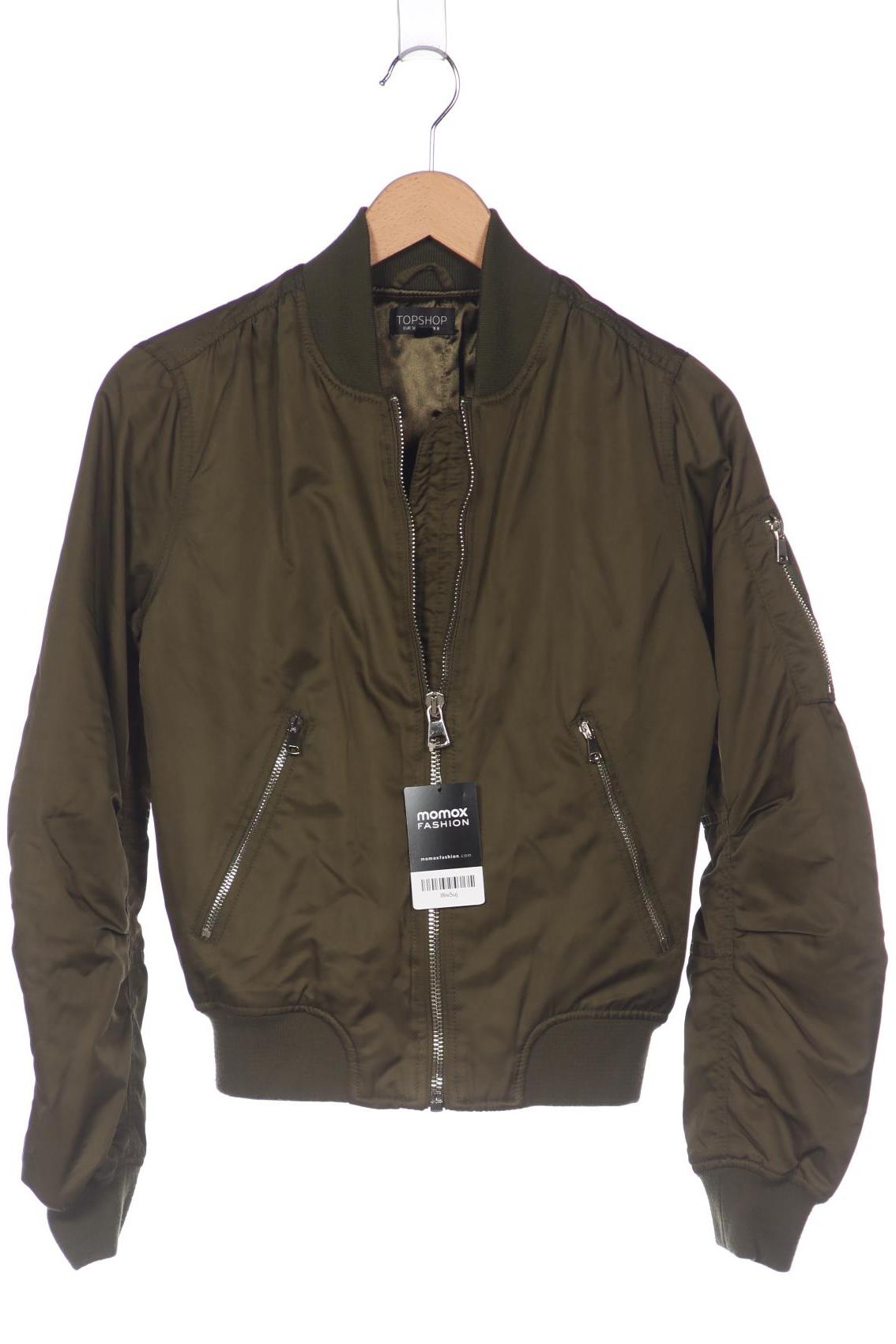 

Topshop Damen Jacke, grün, Gr. 36