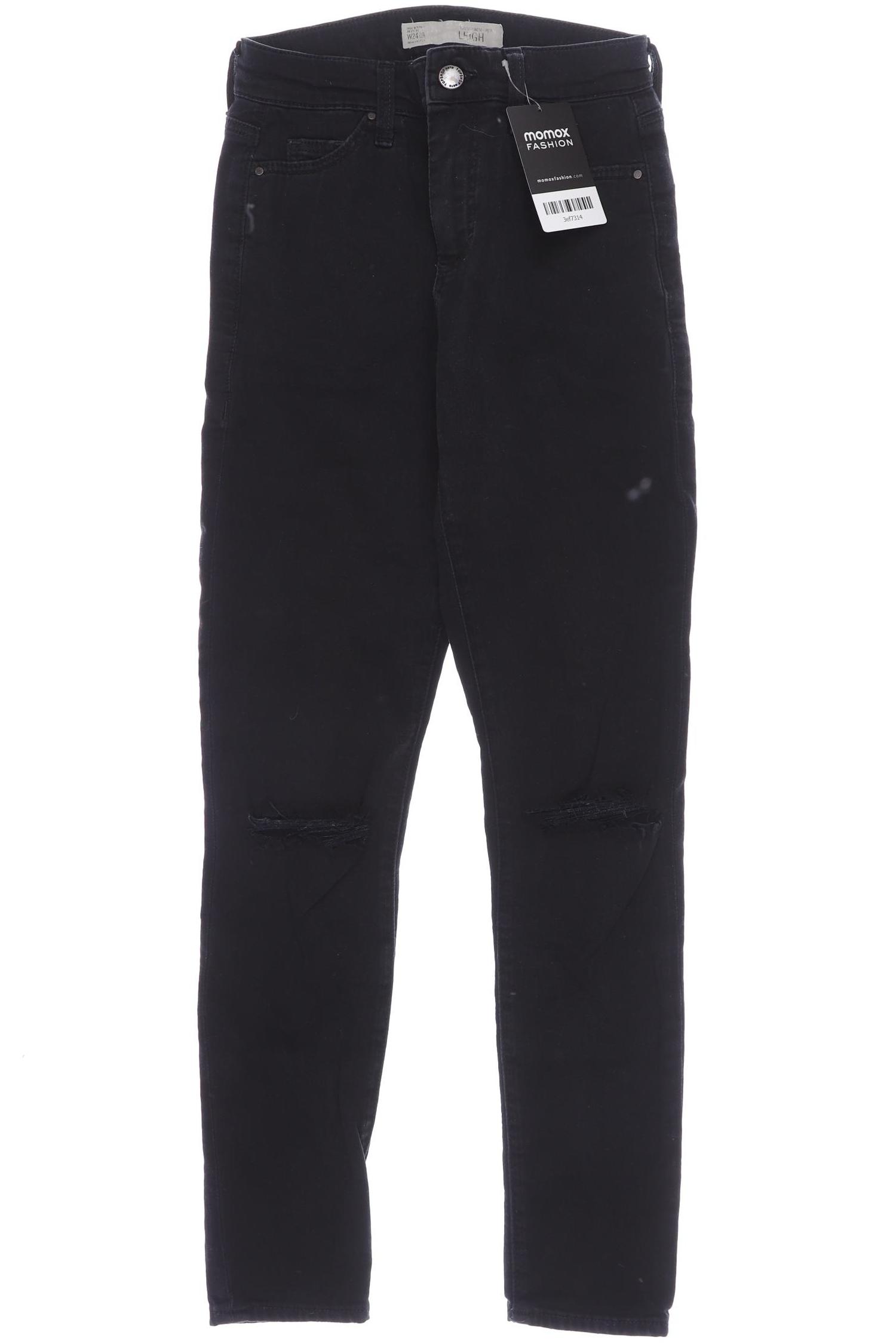 

Topshop Damen Jeans, schwarz, Gr. 24