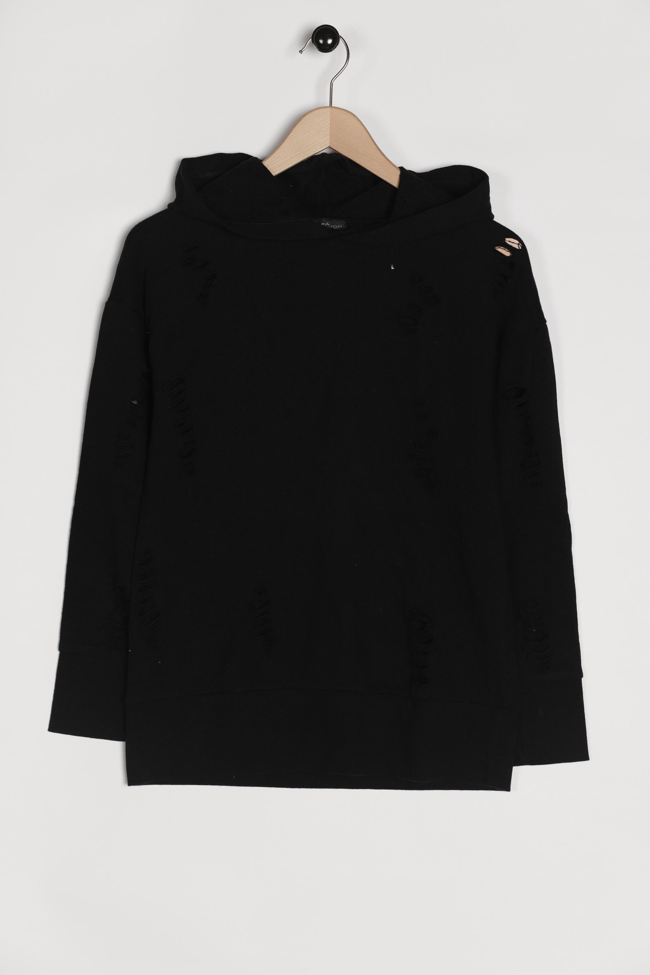 

Topshop Damen Kapuzenpullover, schwarz, Gr. 32