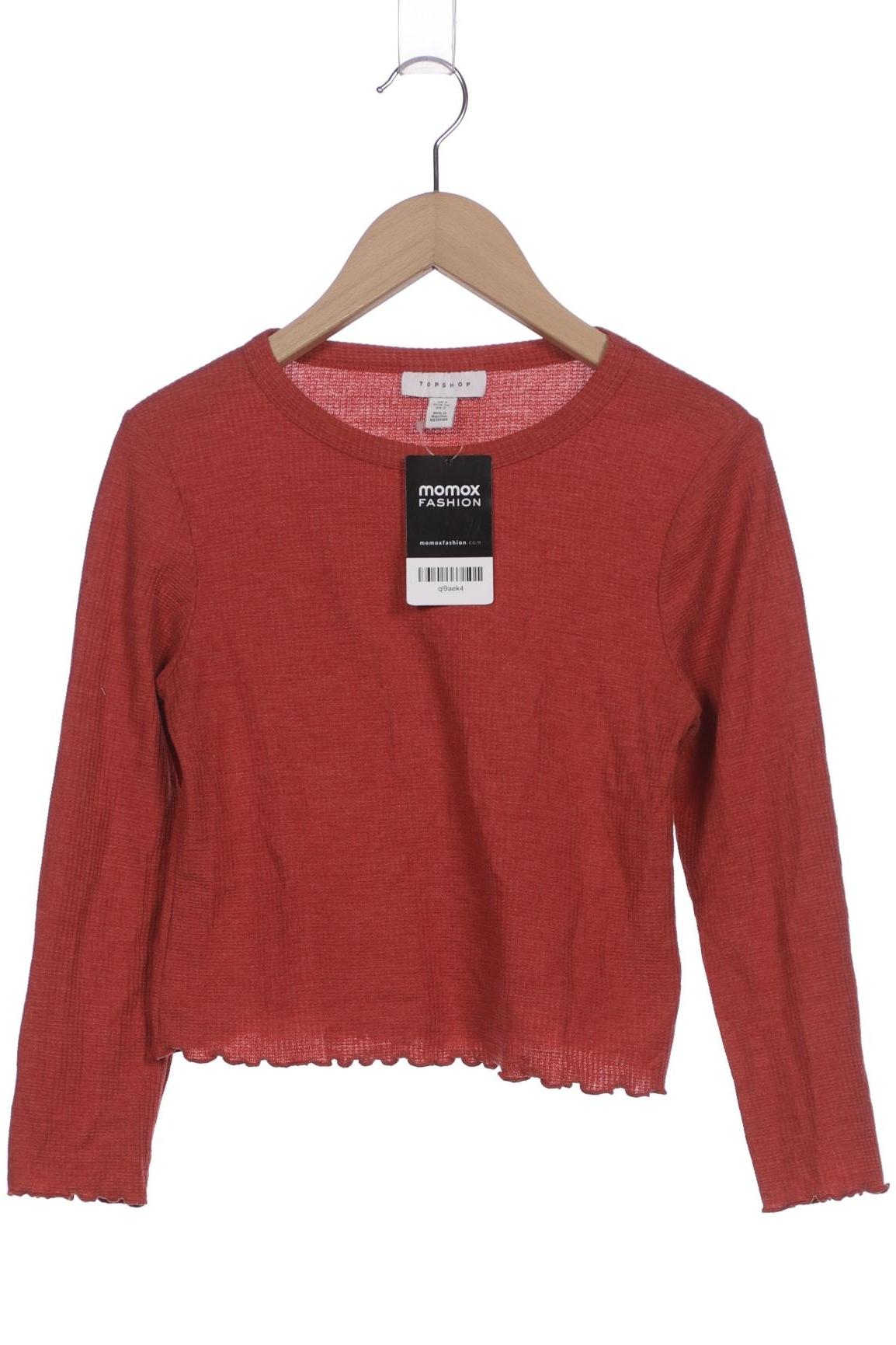 

Topshop Damen Langarmshirt, rot, Gr. 34