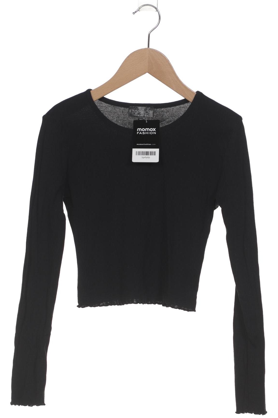 

Topshop Damen Langarmshirt, schwarz, Gr. 36