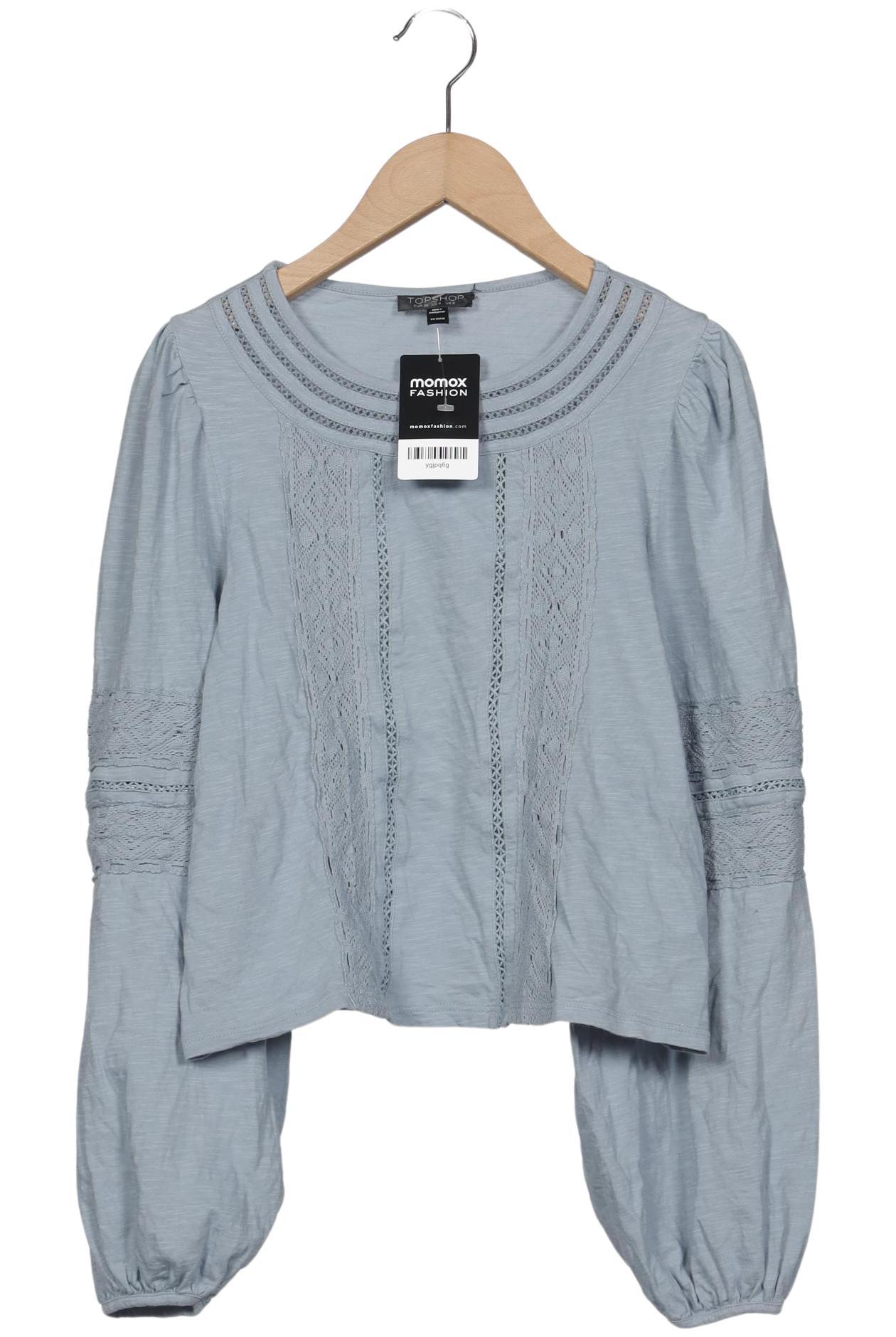 

Topshop Damen Langarmshirt, hellblau, Gr. 36