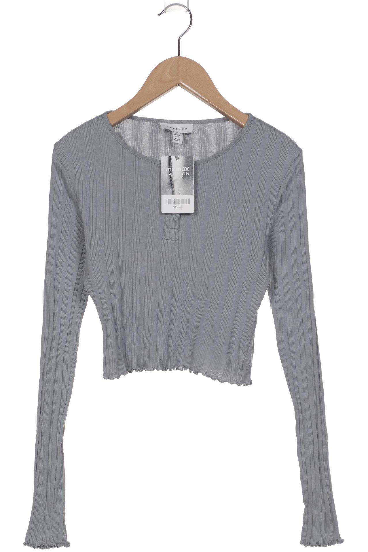 

Topshop Damen Langarmshirt, grau, Gr. 34