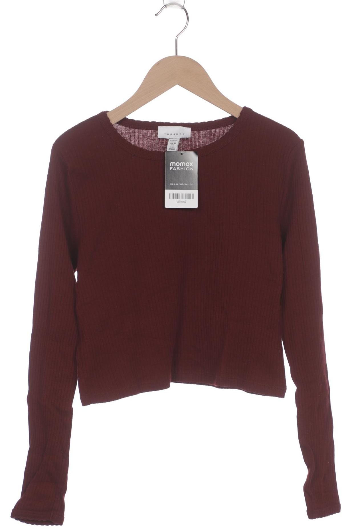 

Topshop Damen Langarmshirt, bordeaux, Gr. 40