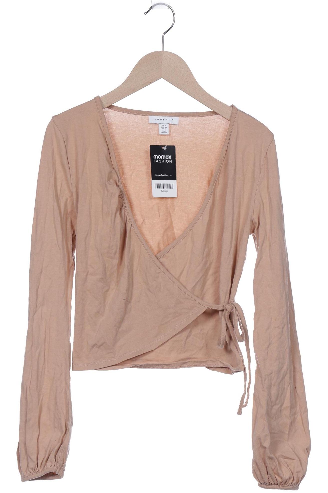 

Topshop Damen Langarmshirt, beige, Gr. 38