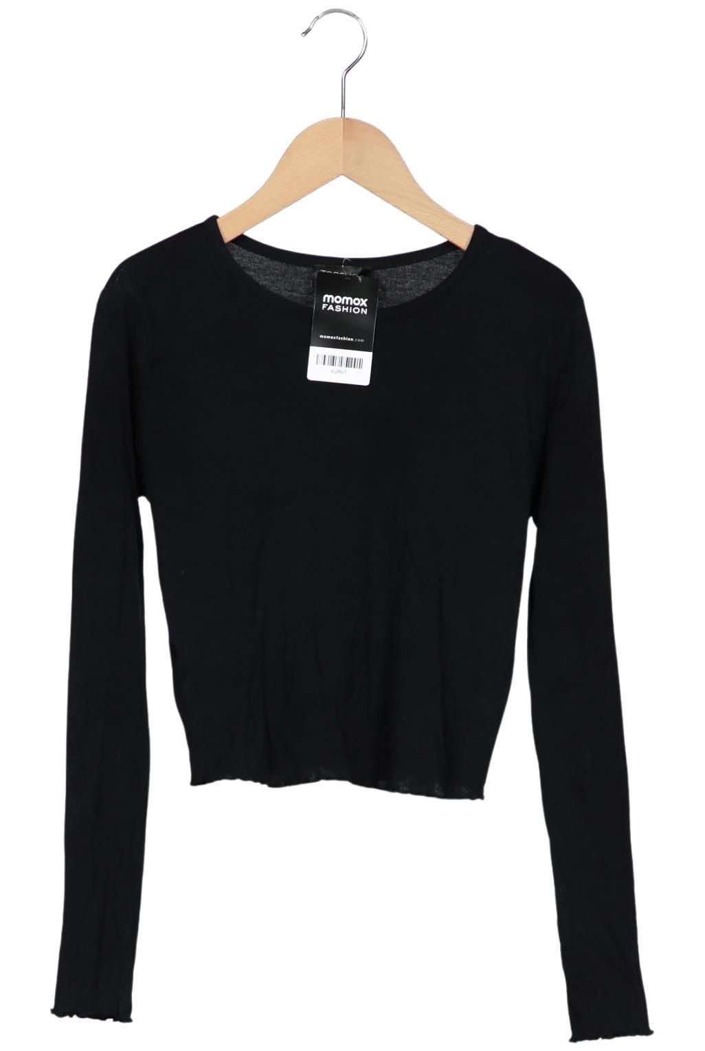 

Topshop Damen Langarmshirt, schwarz, Gr. 38