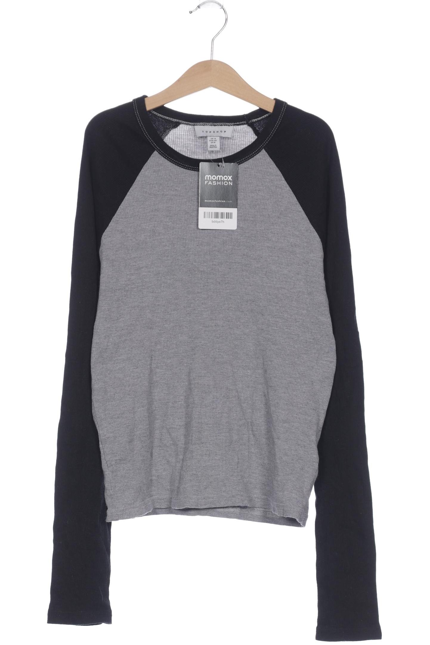 

Topshop Damen Langarmshirt, grau, Gr. 40