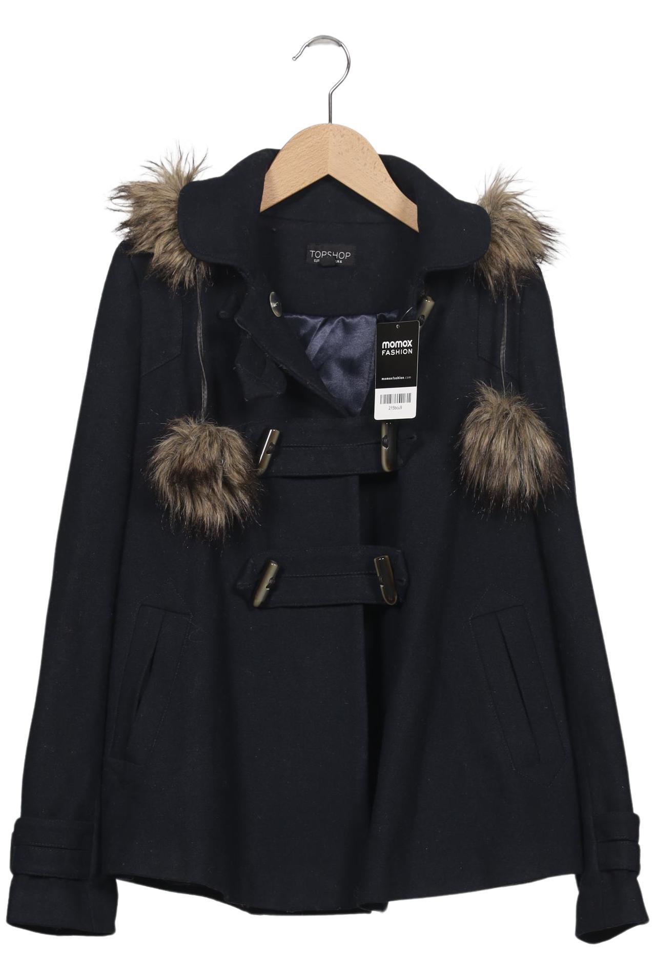 

Topshop Damen Mantel, marineblau, Gr. 34
