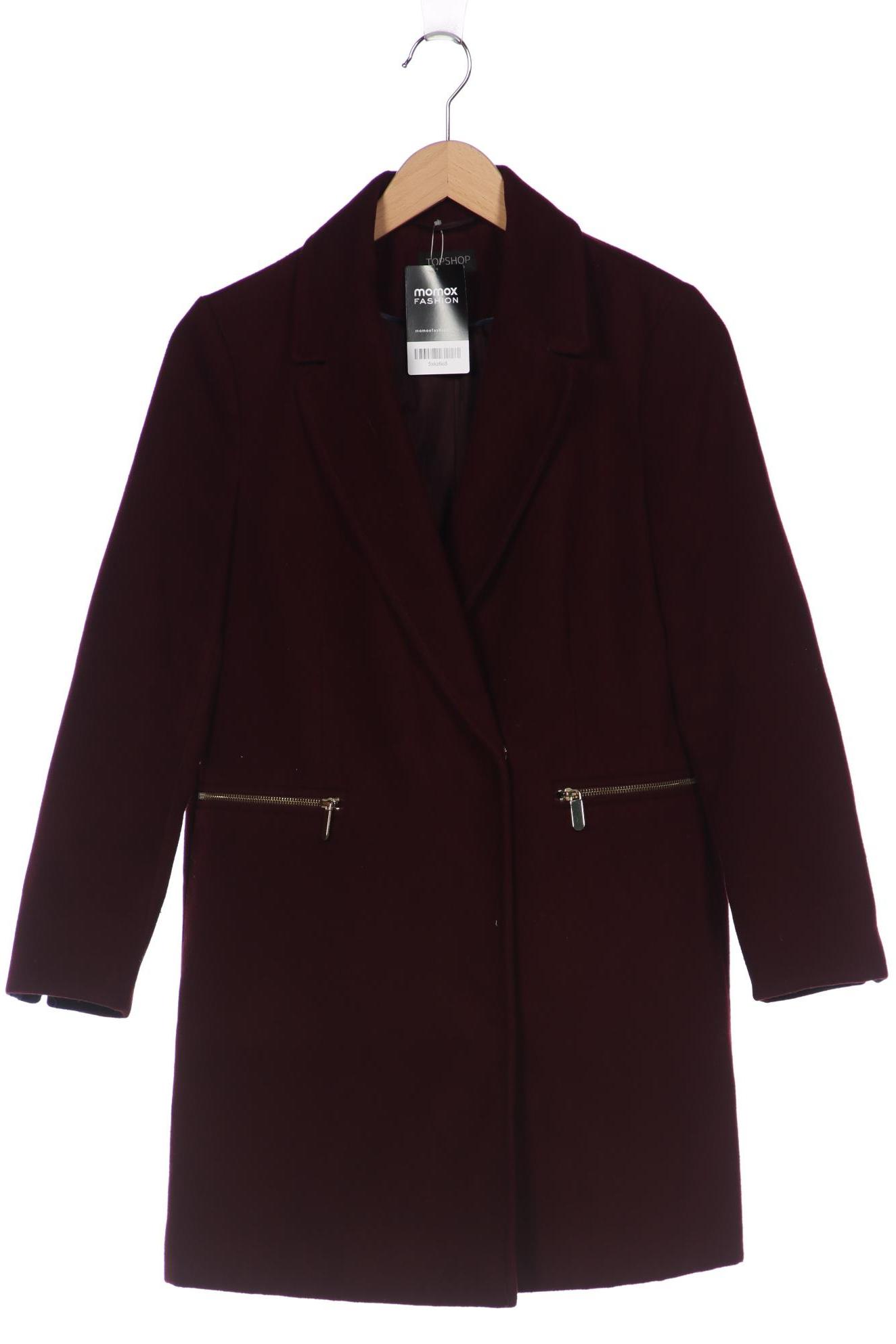 

Topshop Damen Mantel, bordeaux