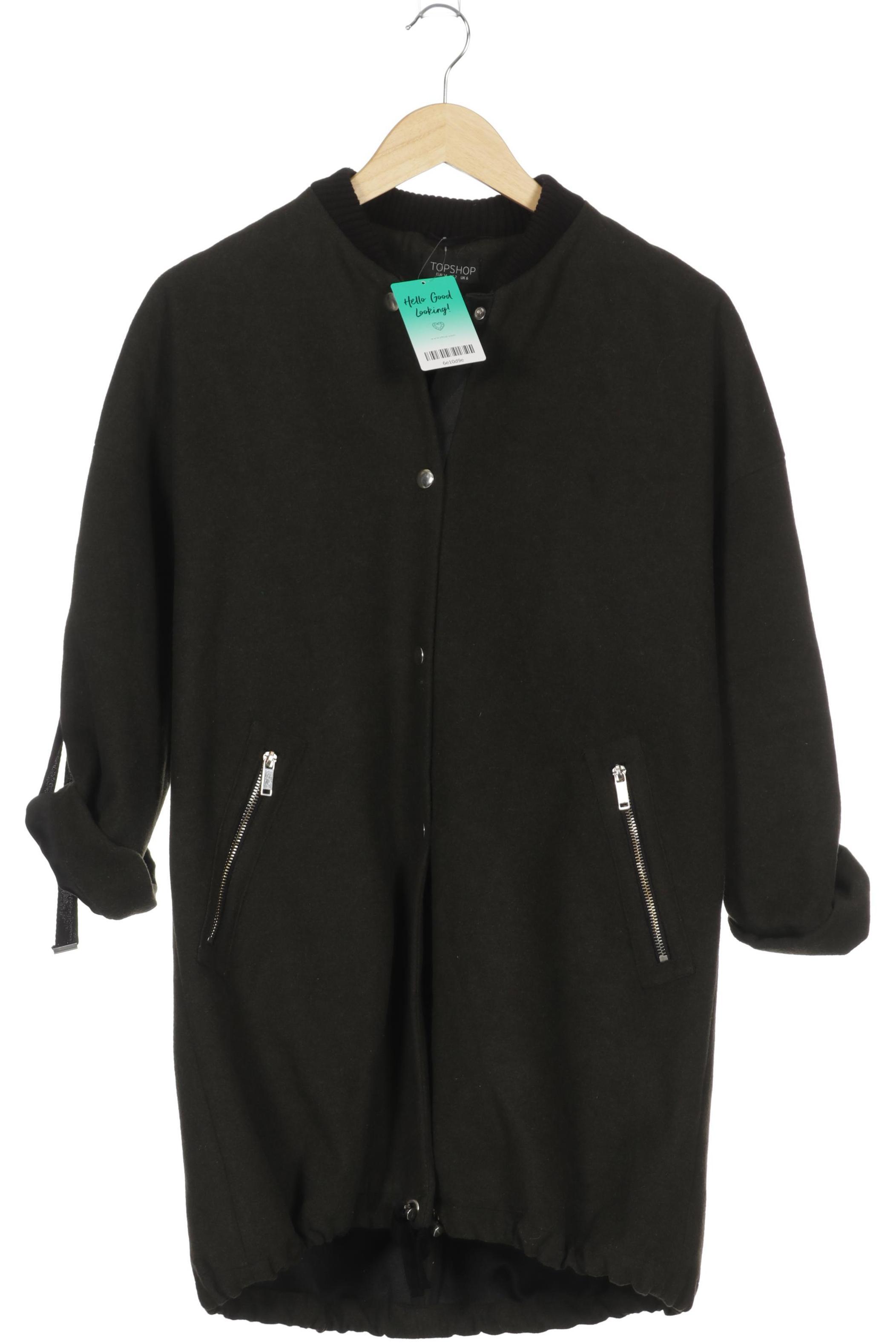 

Topshop Damen Mantel, grün, Gr. 34