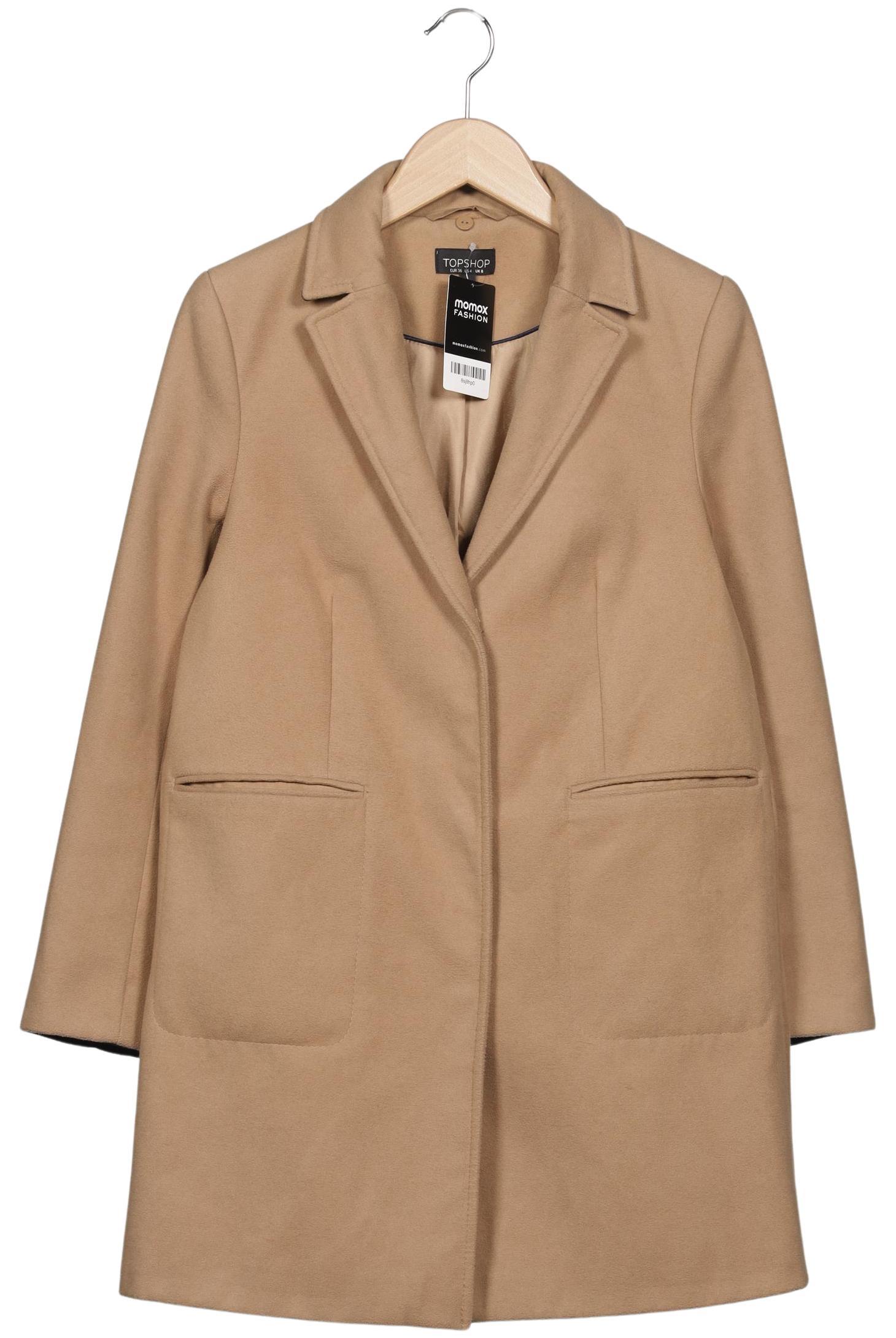 

Topshop Damen Mantel, beige, Gr. 36
