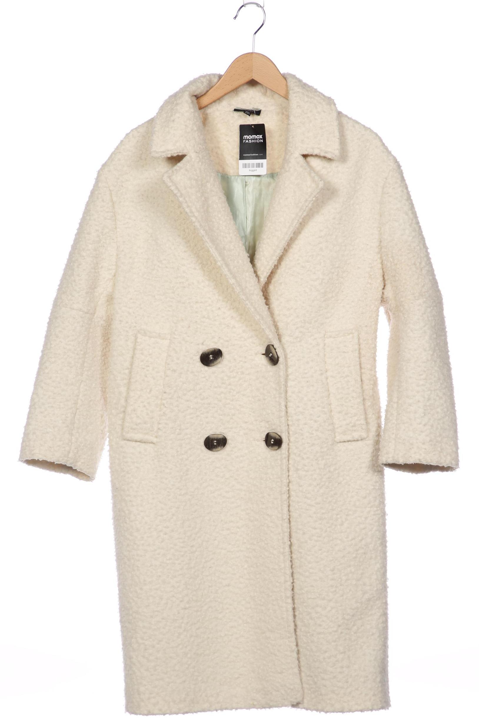 

Topshop Damen Mantel, cremeweiß, Gr. 40