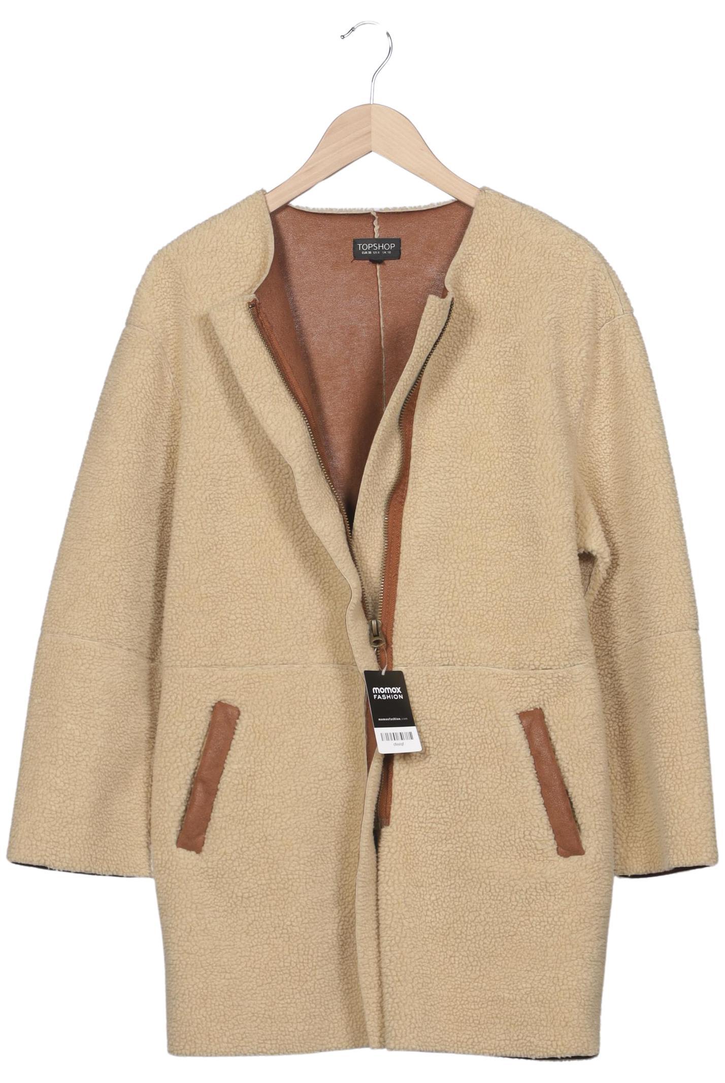 

Topshop Damen Mantel, beige, Gr. 38