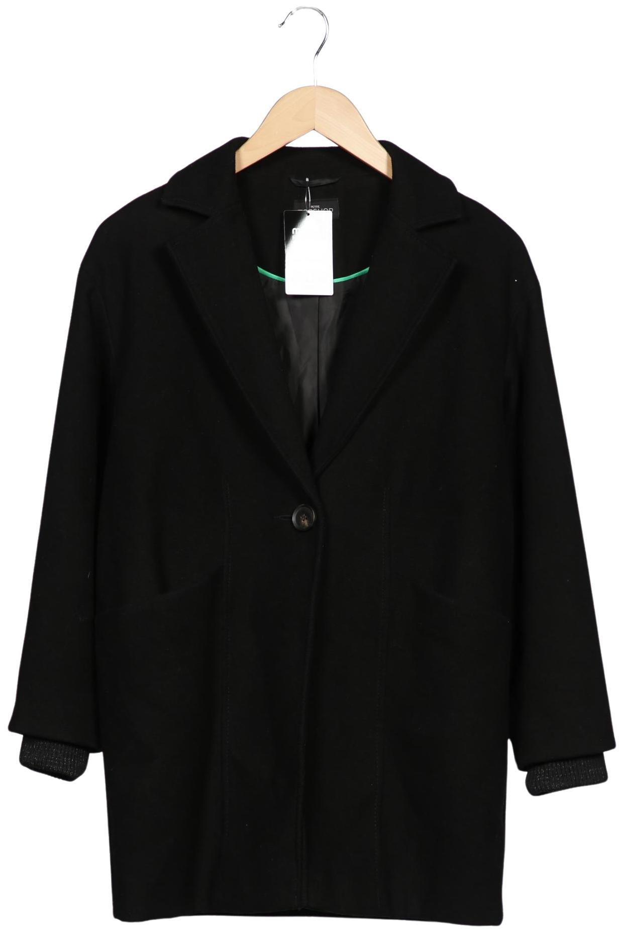 

Topshop Damen Mantel, schwarz, Gr. 34