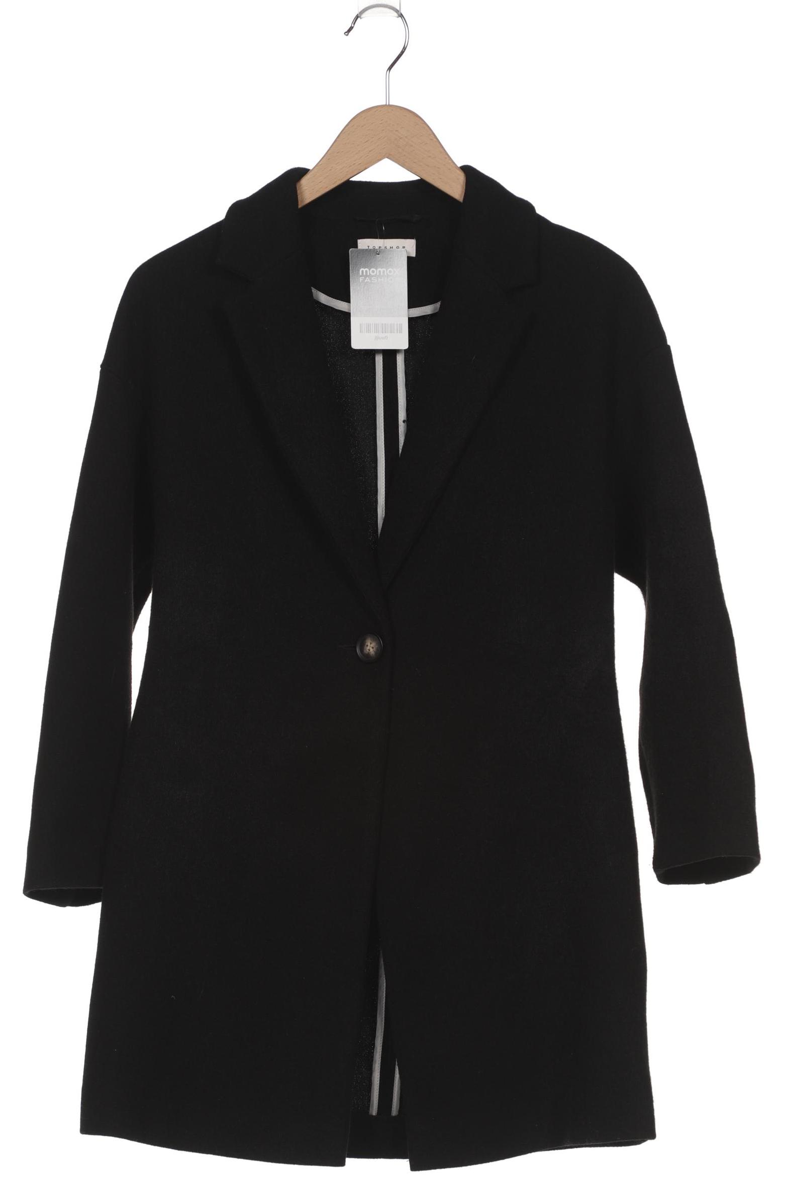 

Topshop Damen Mantel, schwarz, Gr. 34