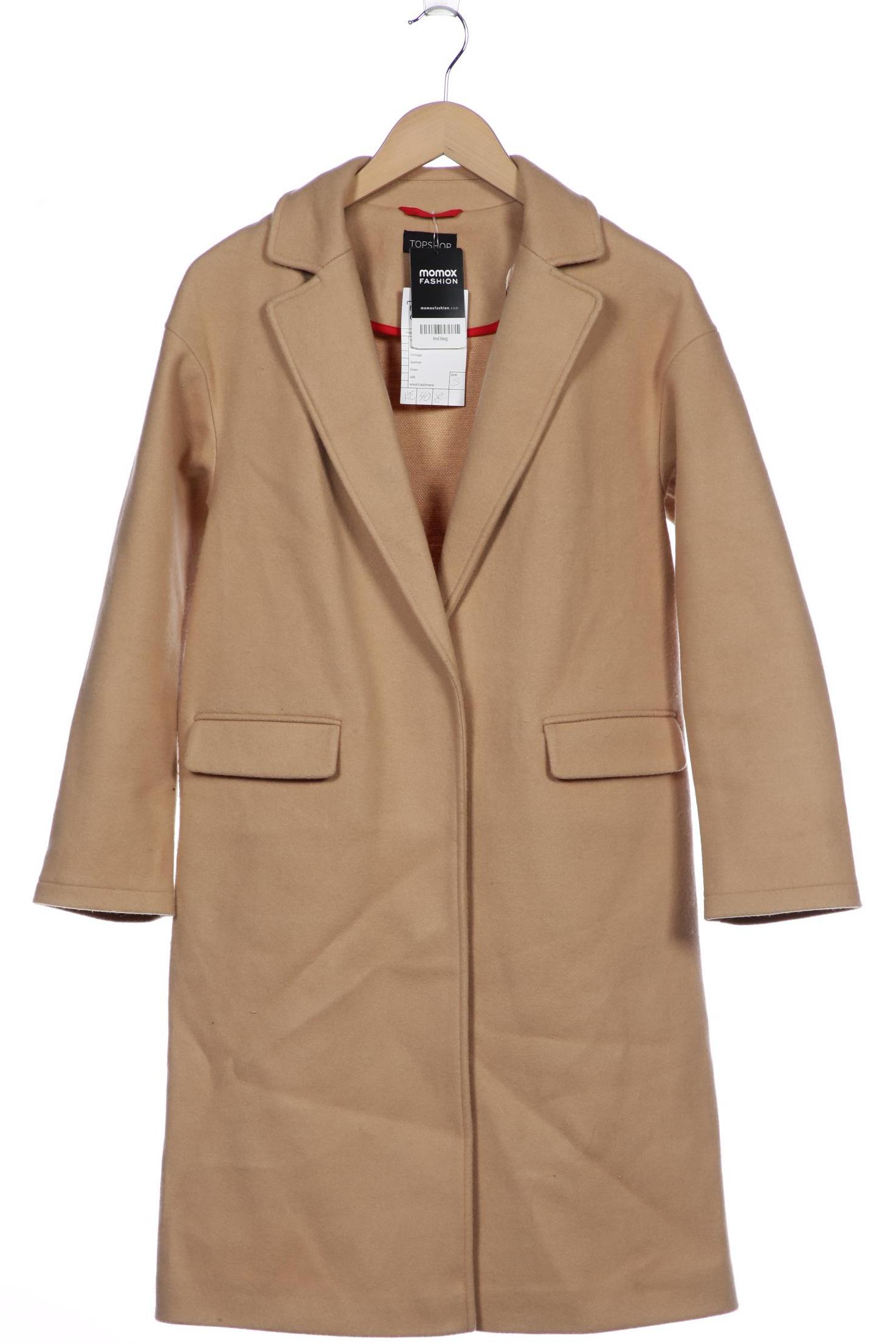 

Topshop Damen Mantel, beige, Gr. 36