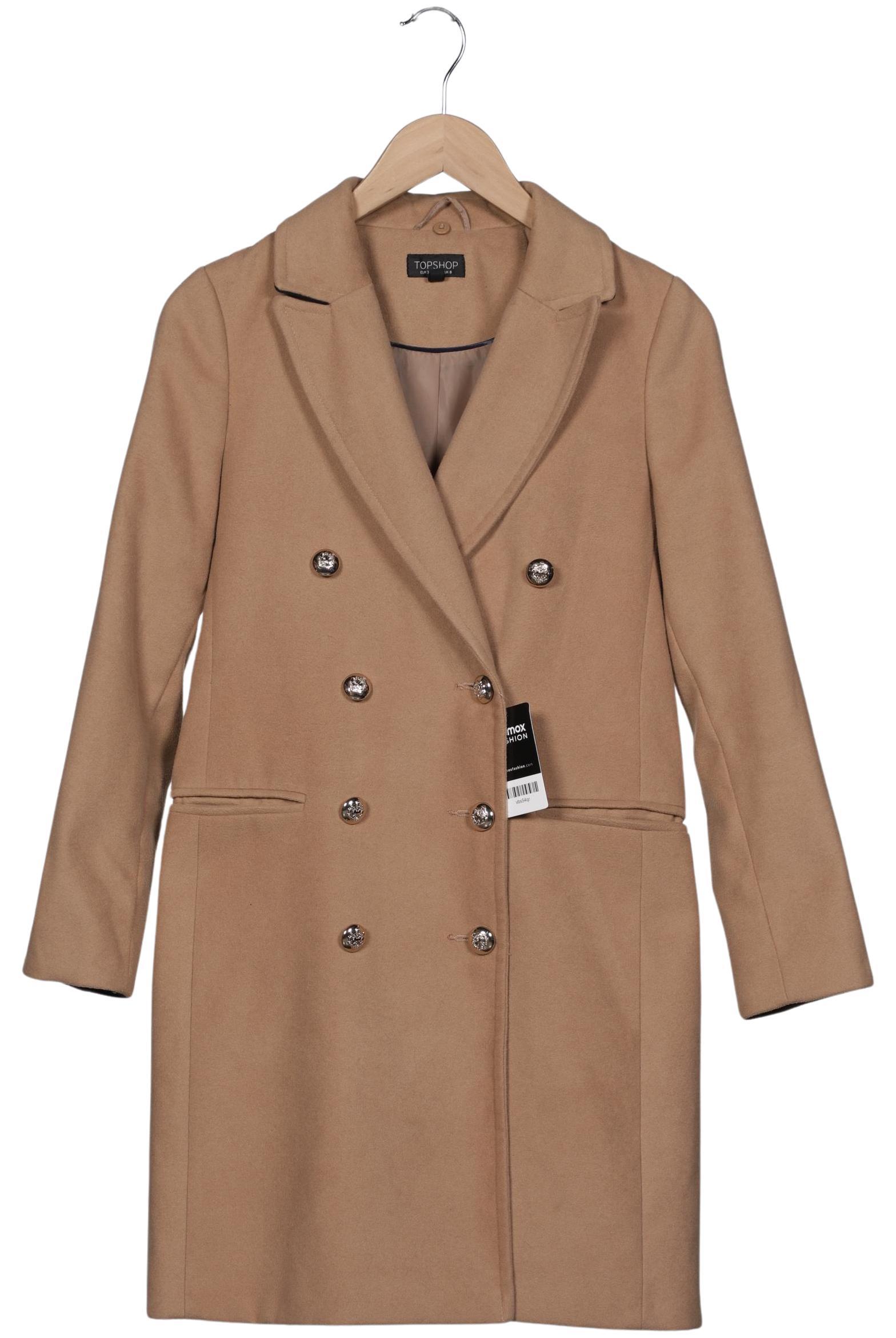 

Topshop Damen Mantel, braun, Gr. 36