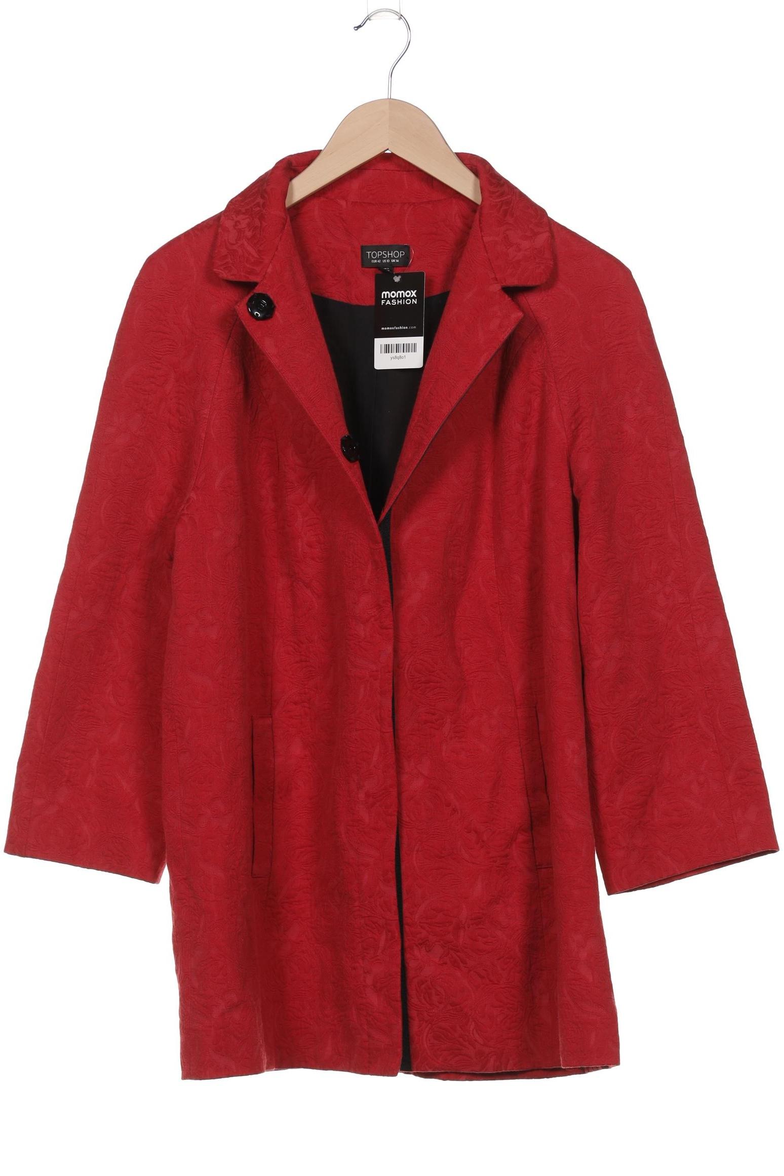 

Topshop Damen Mantel, rot, Gr. 42