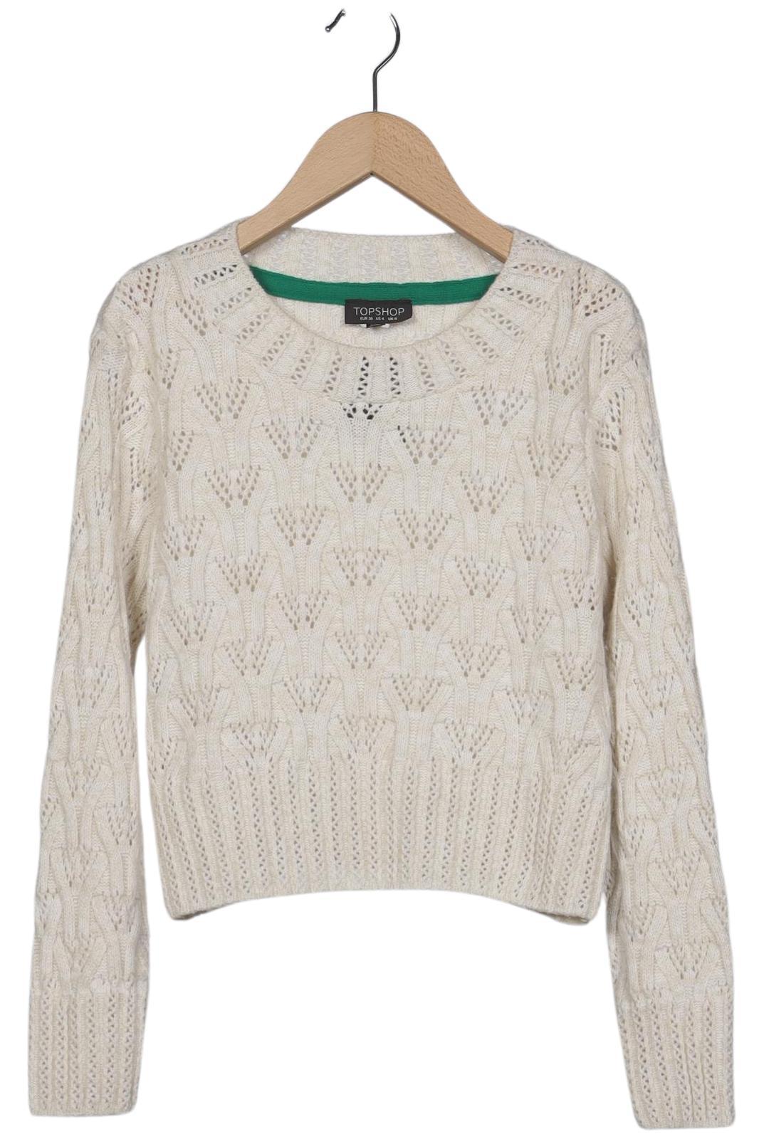 

Topshop Damen Pullover, cremeweiß, Gr. 36