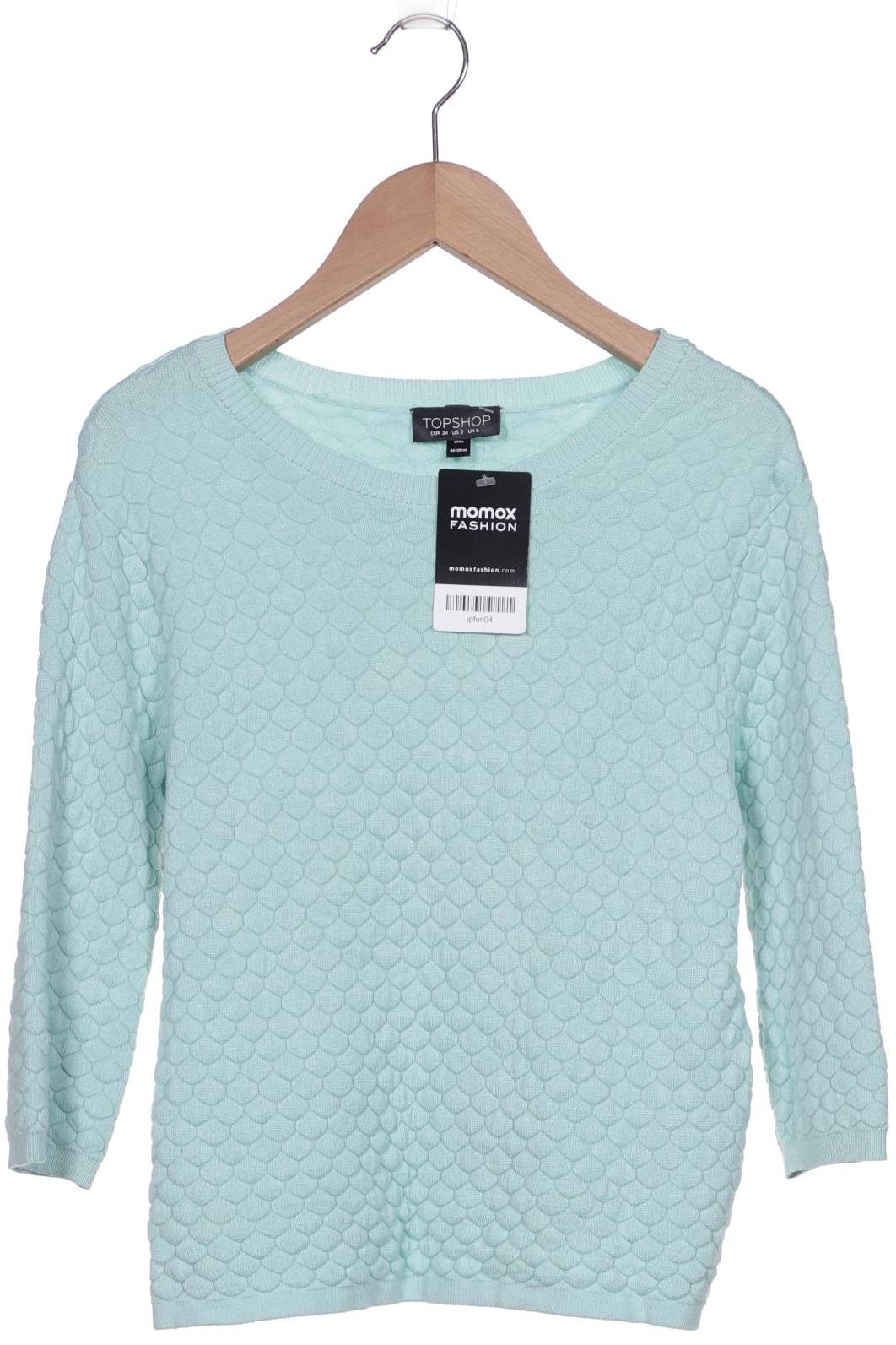 

Topshop Damen Pullover, türkis, Gr. 34