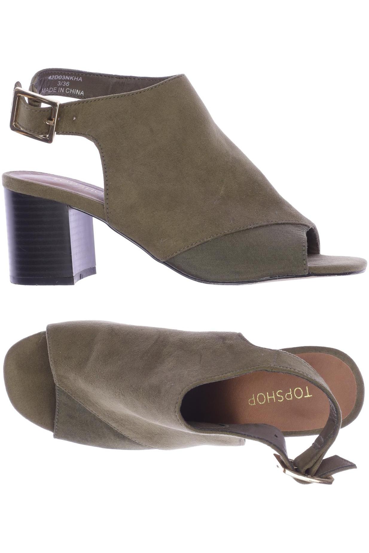 

Topshop Damen Sandale, grün, Gr. 36