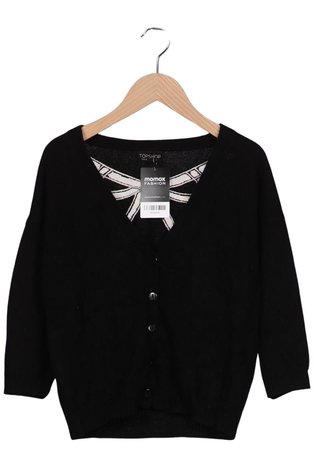 

Topshop Damen Strickjacke, schwarz, Gr. 36