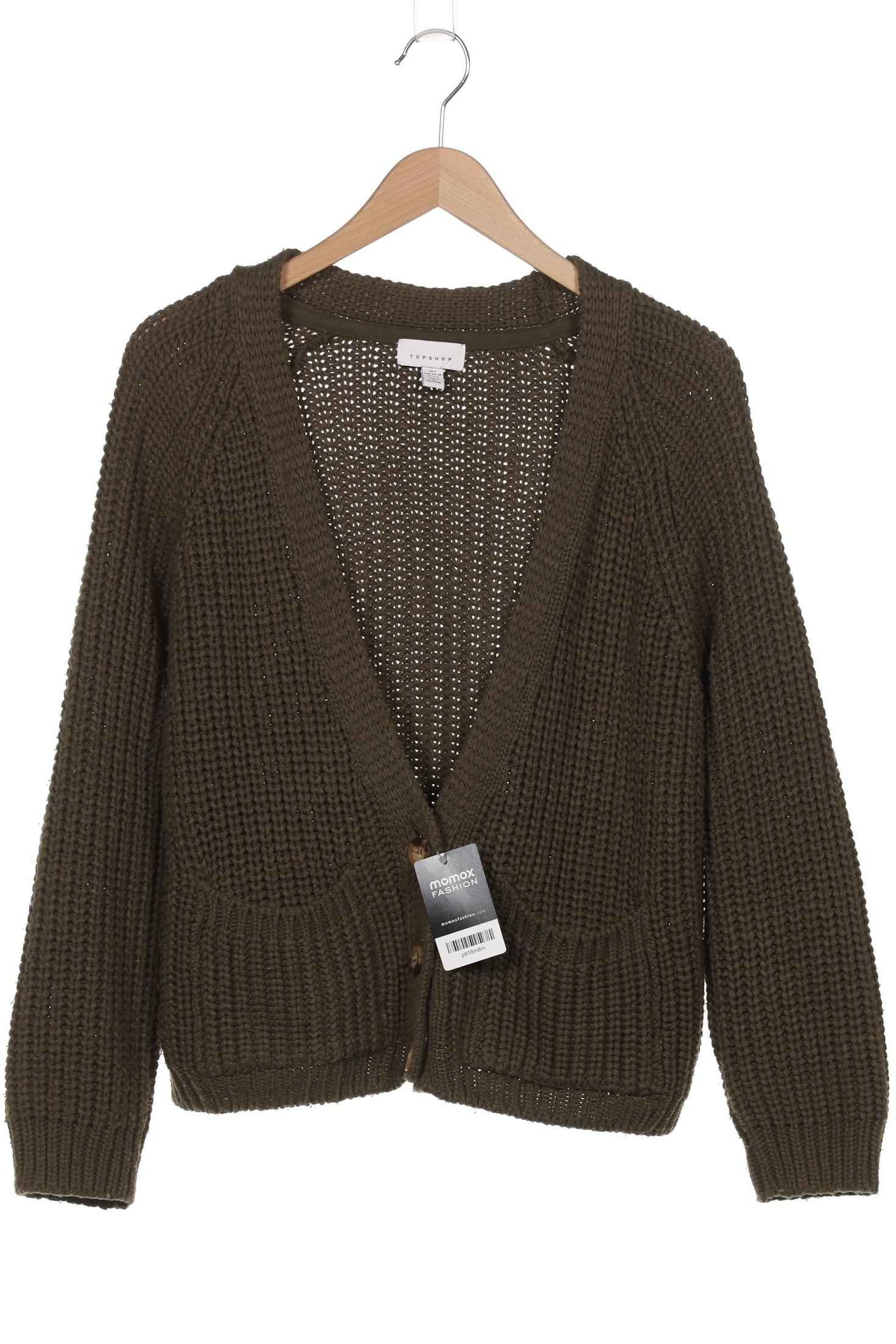 

Topshop Damen Strickjacke, grün, Gr. 36
