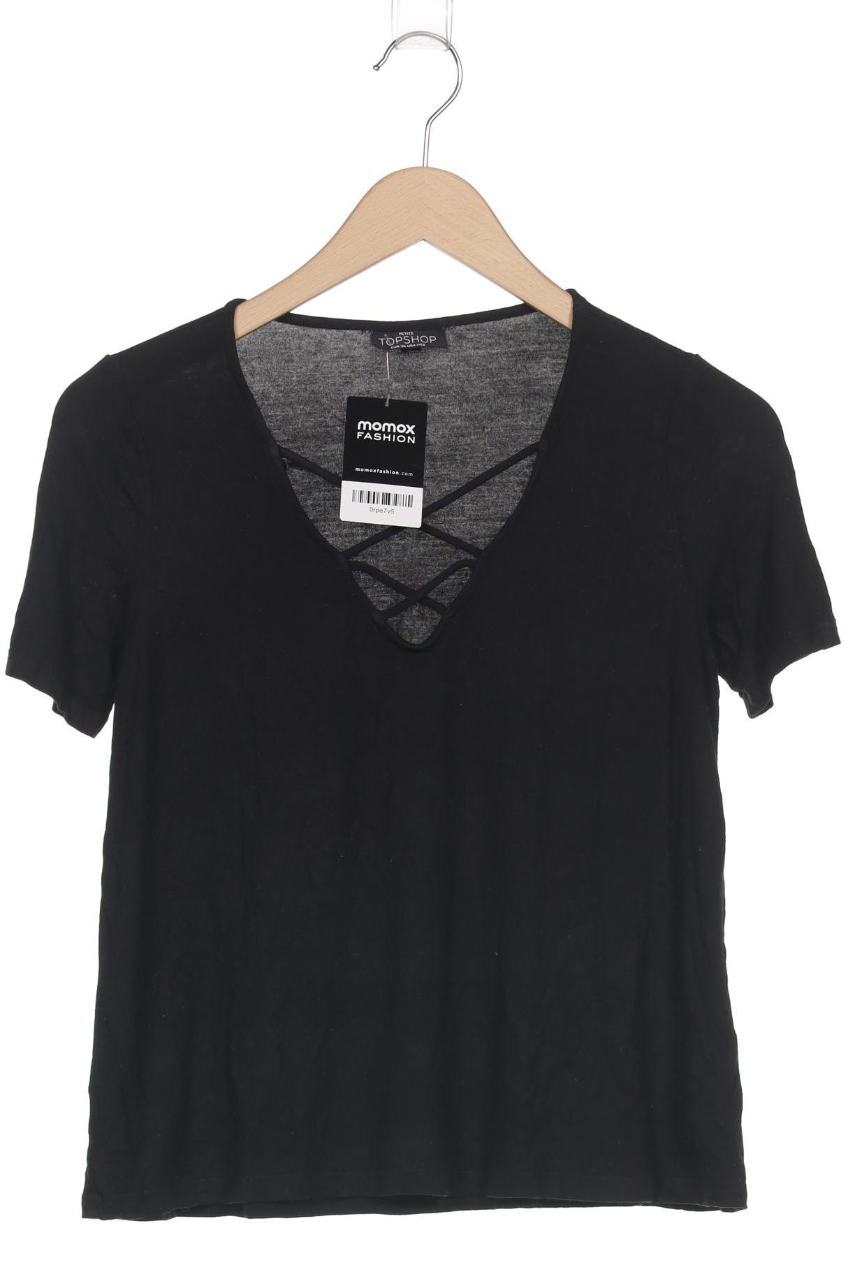

Topshop Damen T-Shirt, schwarz, Gr. 36