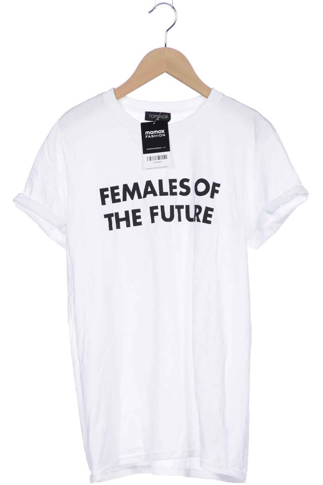 

Topshop Damen T-Shirt, weiß, Gr. 38