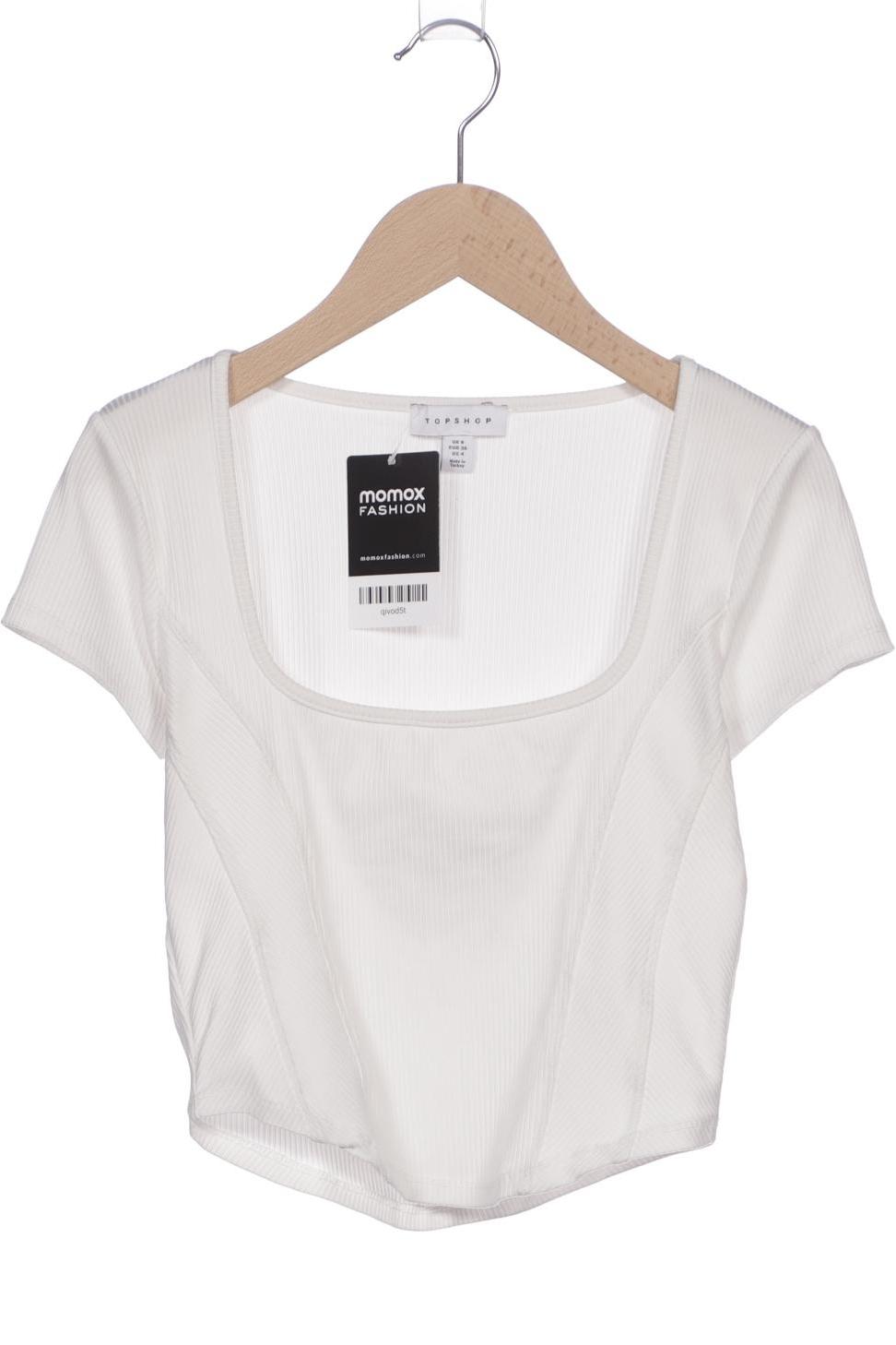 

Topshop Damen T-Shirt, weiß, Gr. 36