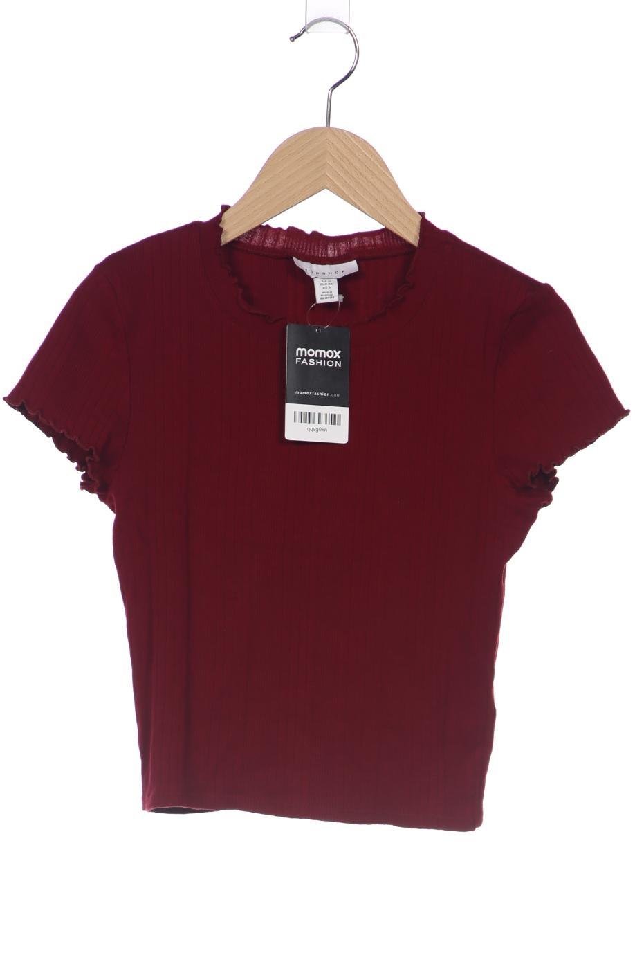

Topshop Damen T-Shirt, bordeaux, Gr. 38