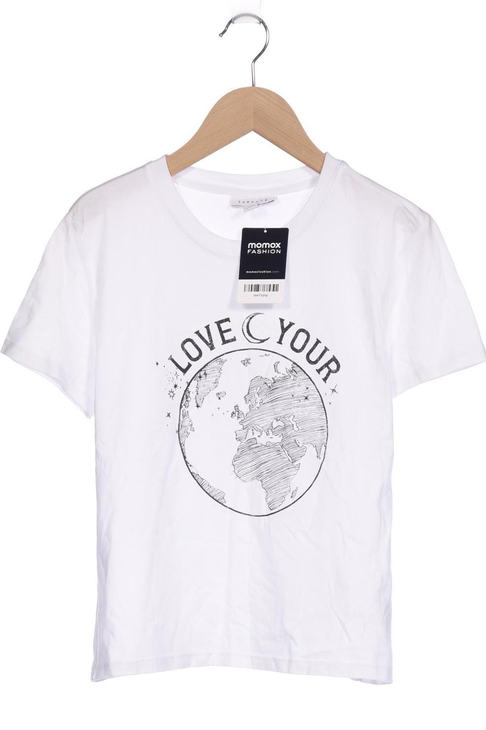 

Topshop Damen T-Shirt, weiß, Gr. 42