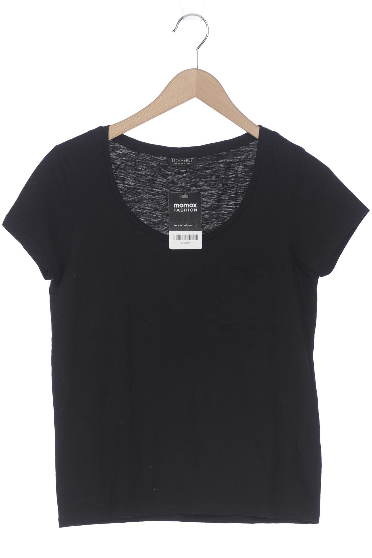 

Topshop Damen T-Shirt, schwarz, Gr. 36