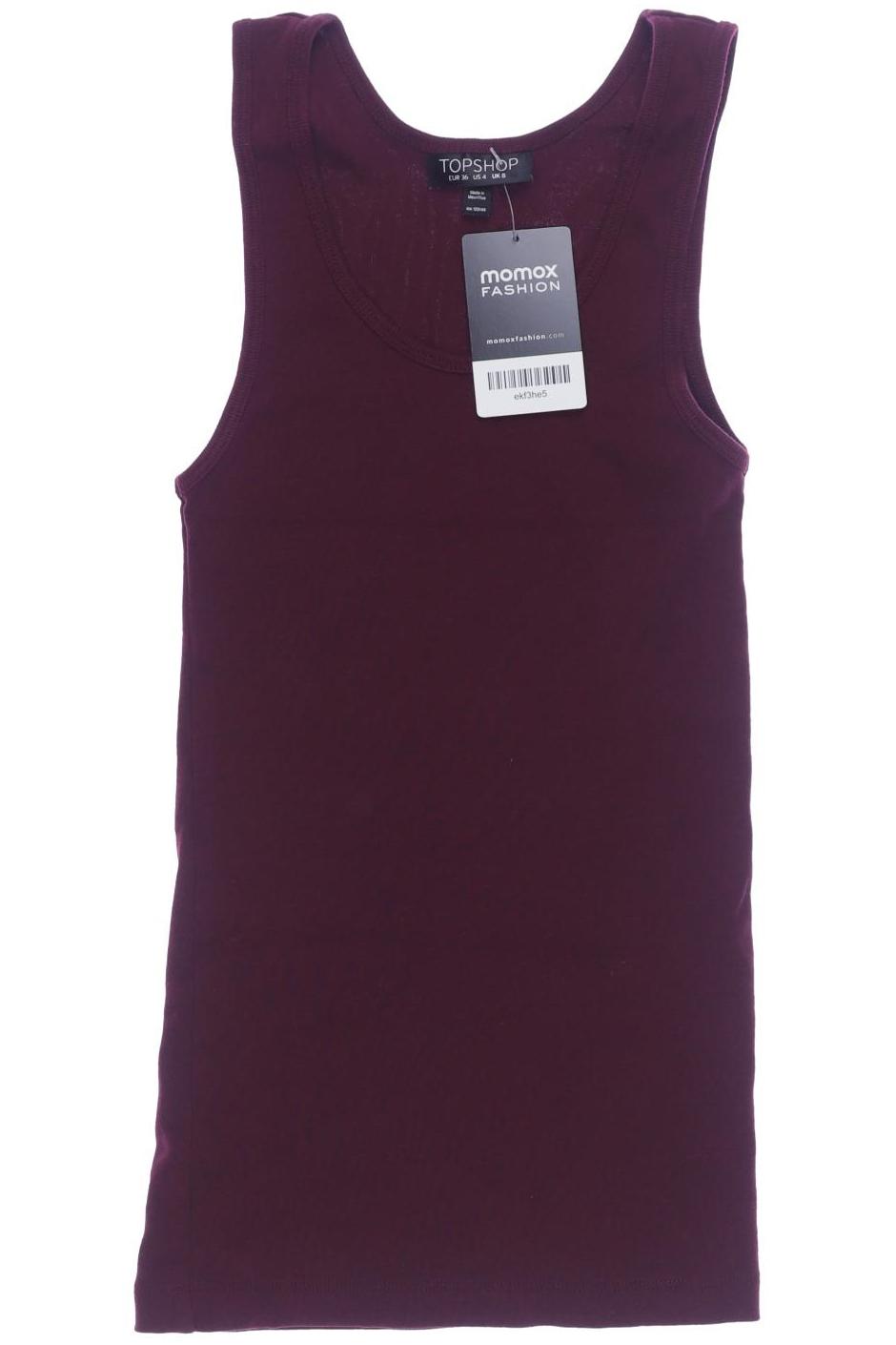 

Topshop Damen Top, bordeaux, Gr. 36