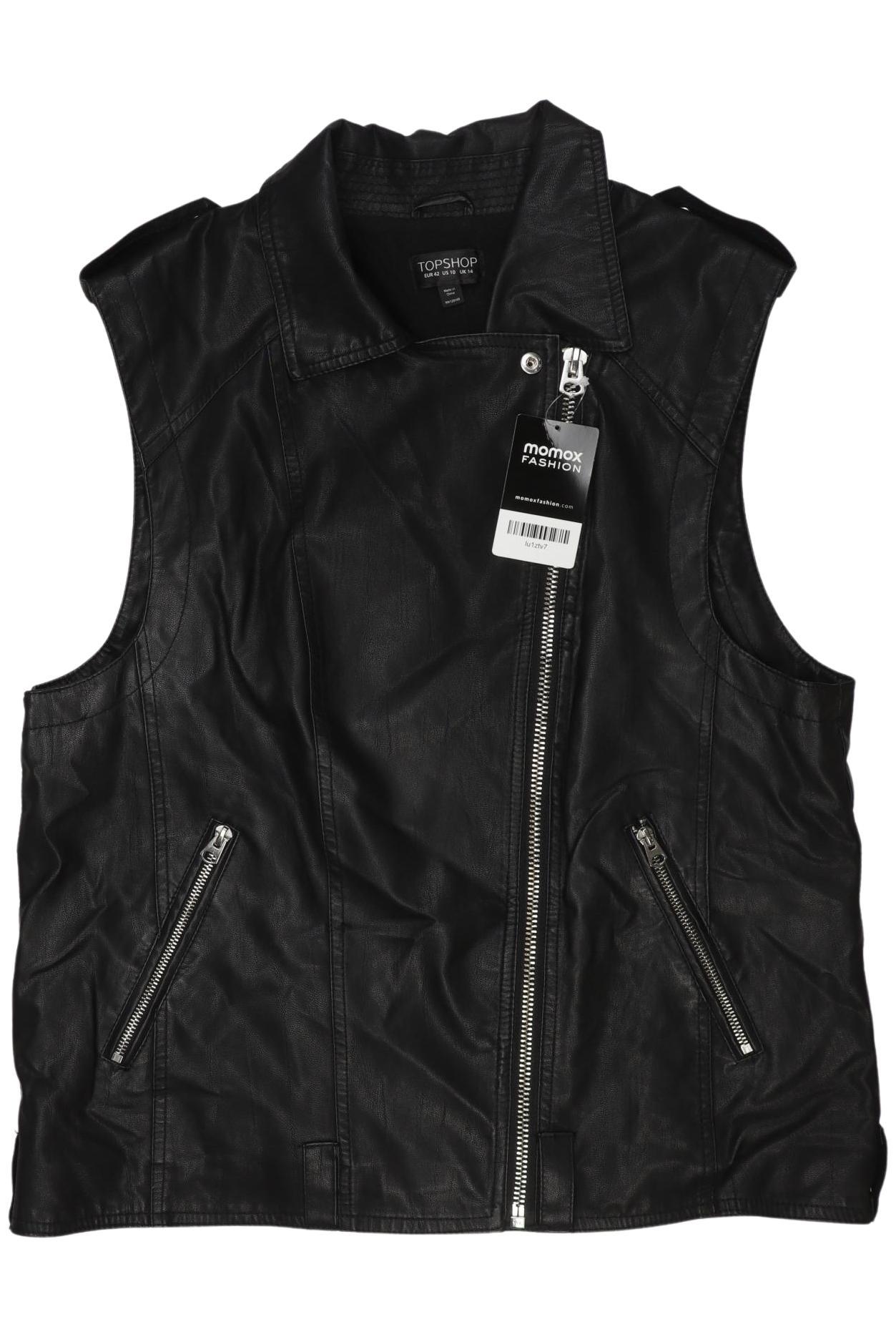 

Topshop Damen Weste, schwarz, Gr. 42