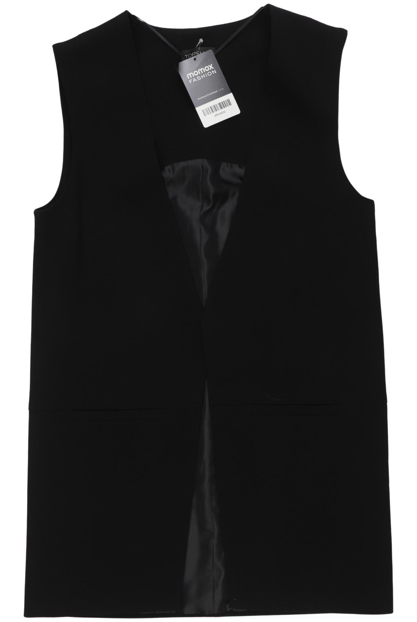 

Topshop Damen Weste, schwarz, Gr. 34