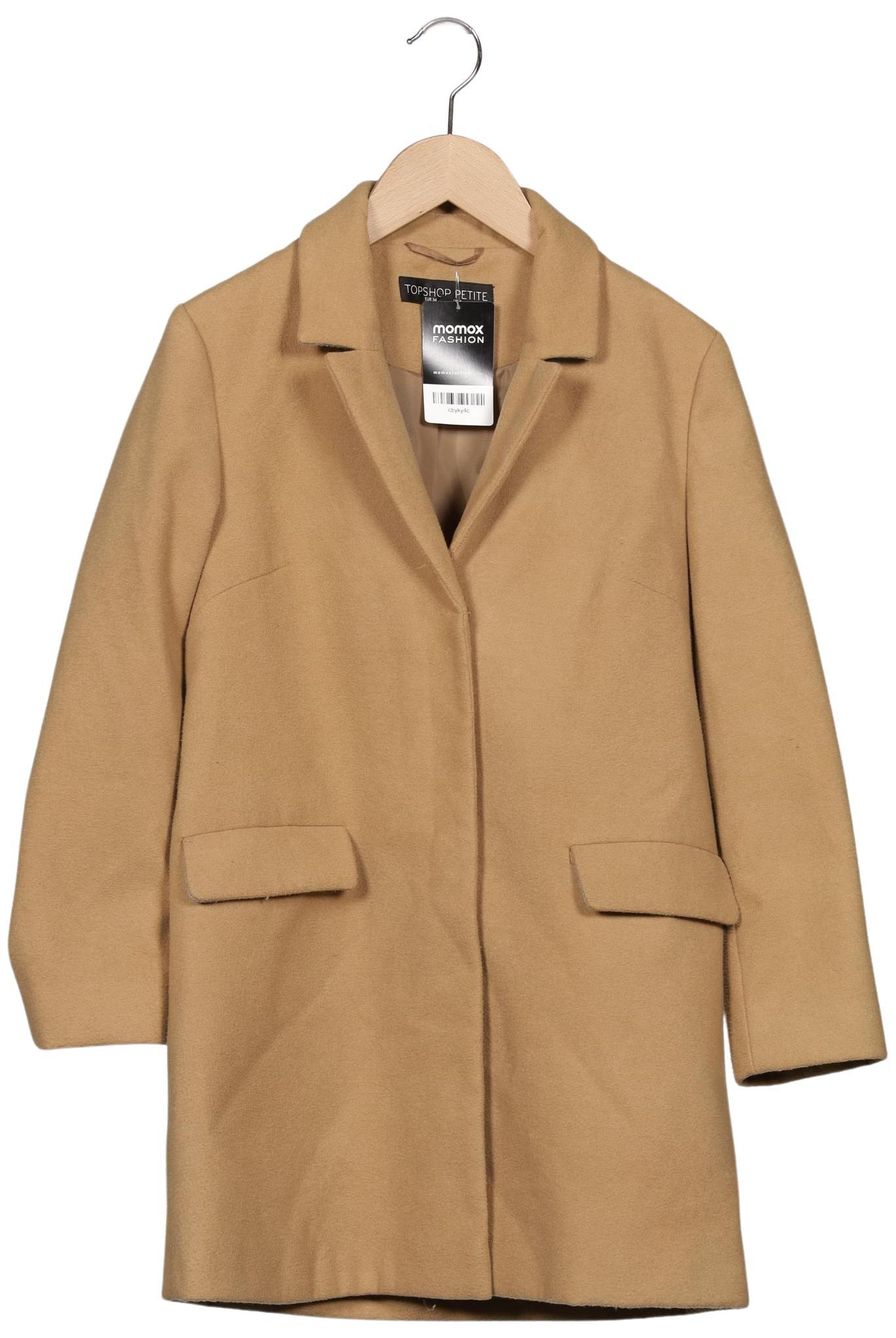 

Topshop Petite Damen Mantel, braun, Gr. 34