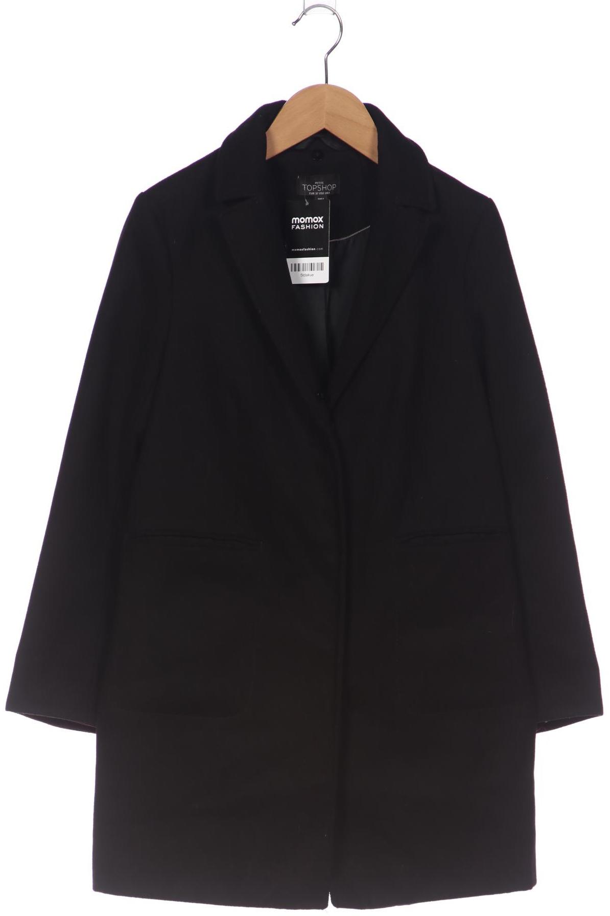 

Topshop Petite Damen Mantel, schwarz, Gr. 32