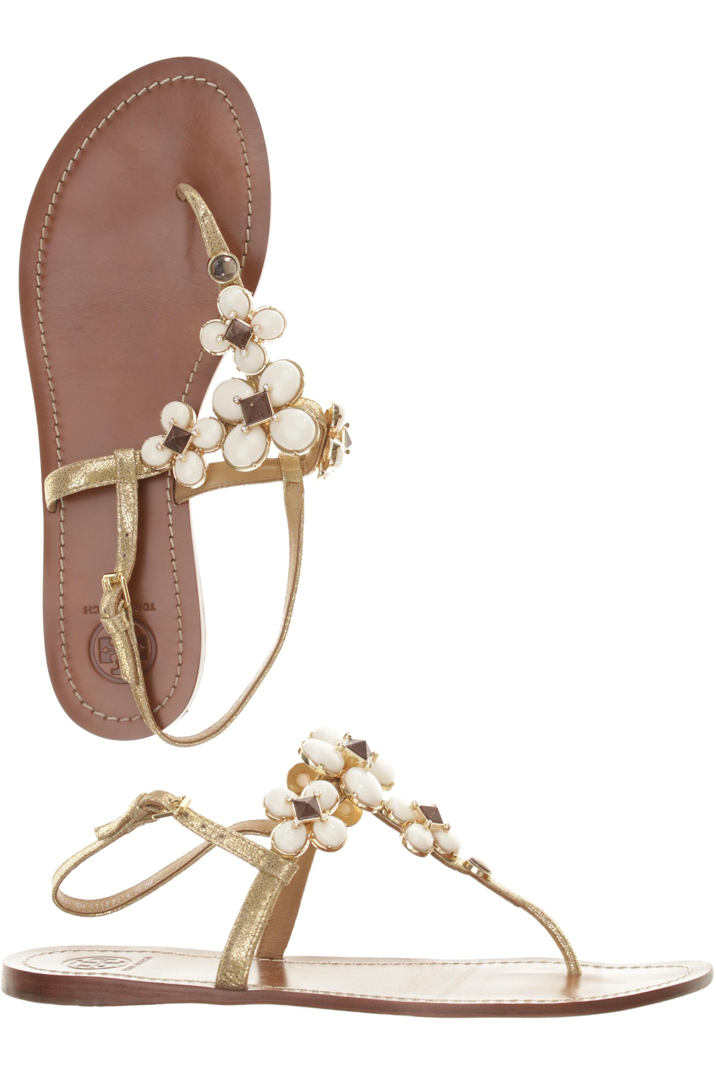 

Tory Burch Damen Sandale, beige, Gr. 9