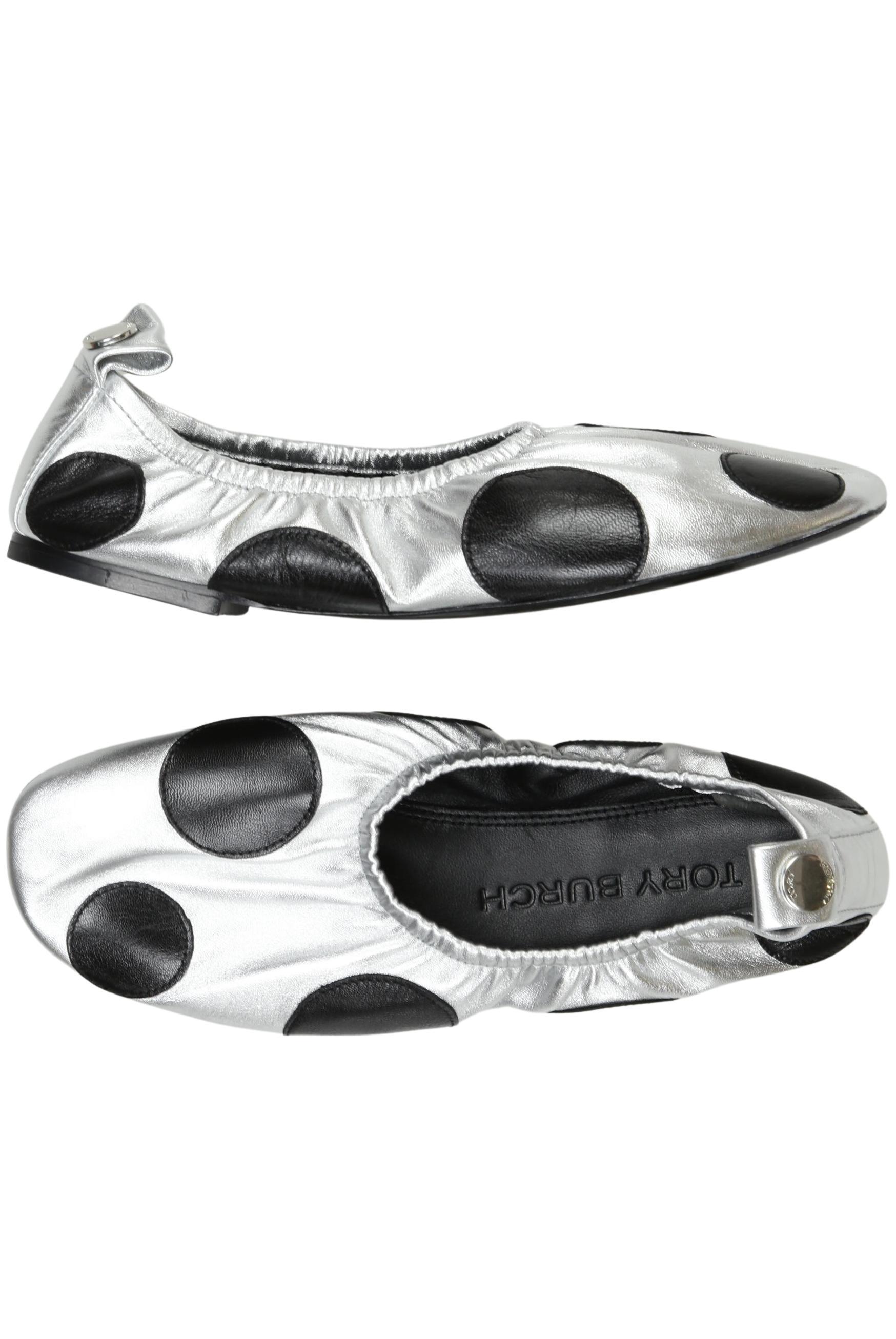 

Tory Burch Damen Ballerinas, silber, Gr. 7.5