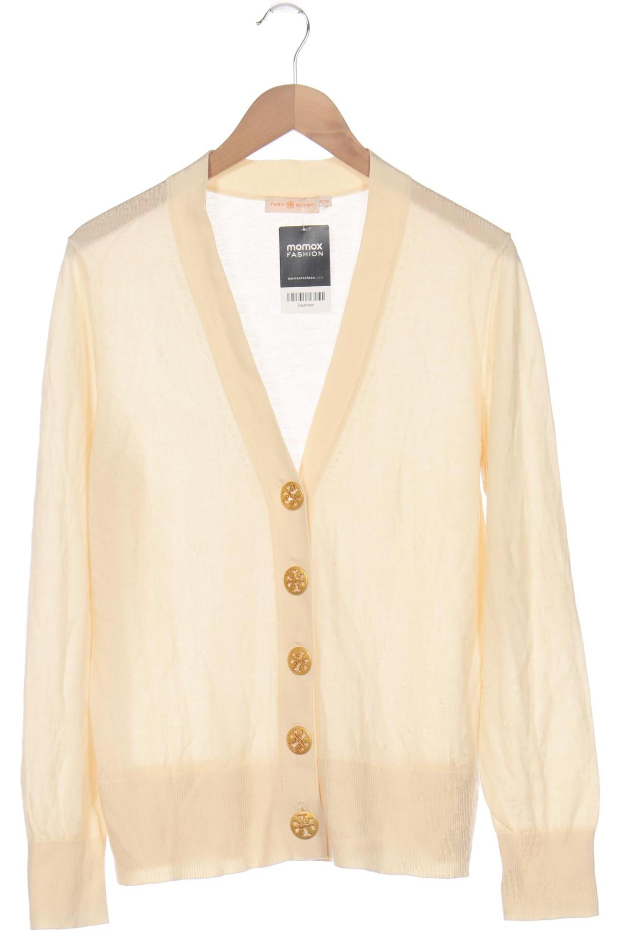 

Tory Burch Damen Strickjacke, cremeweiß, Gr. 44
