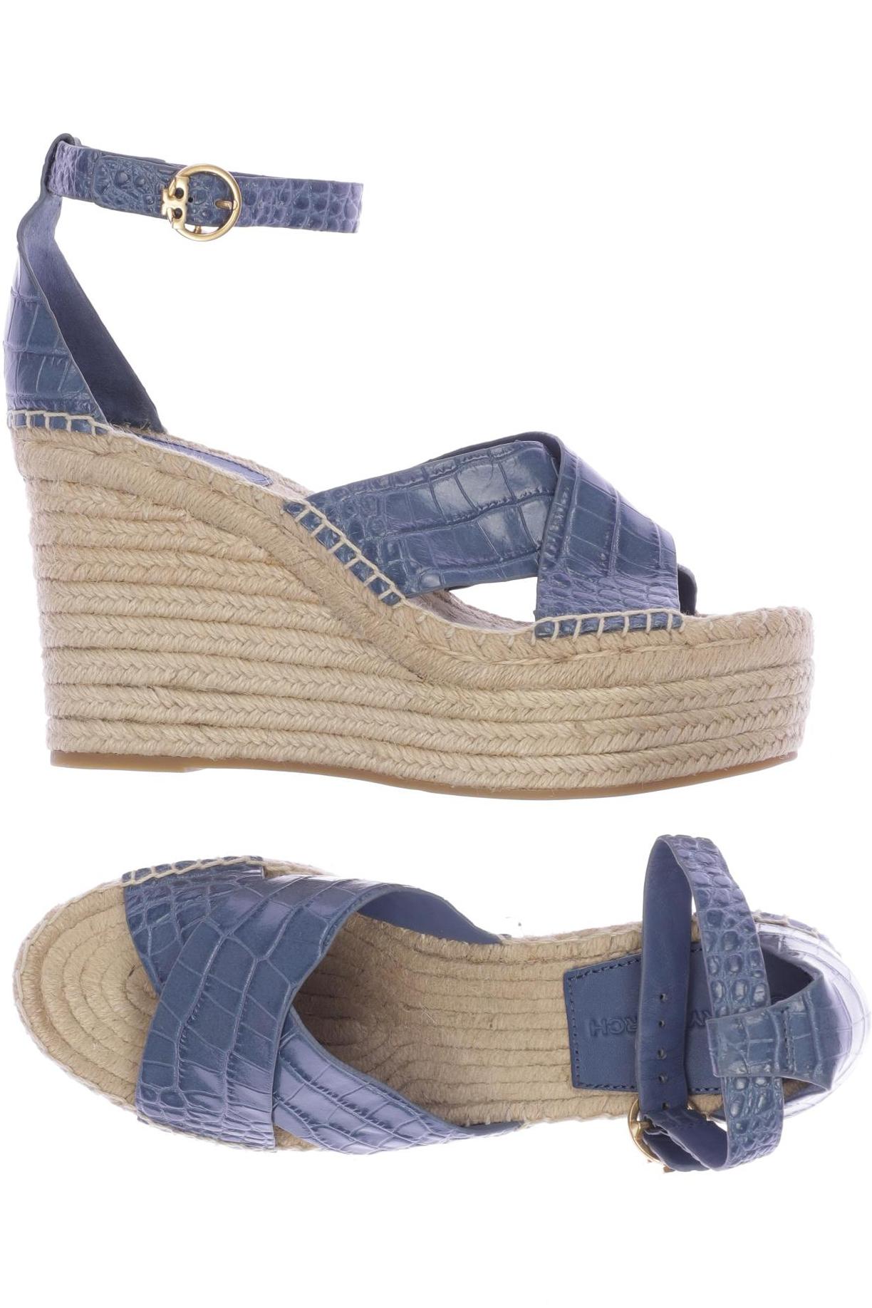 

Tory Burch Damen Sandale, blau, Gr. 8