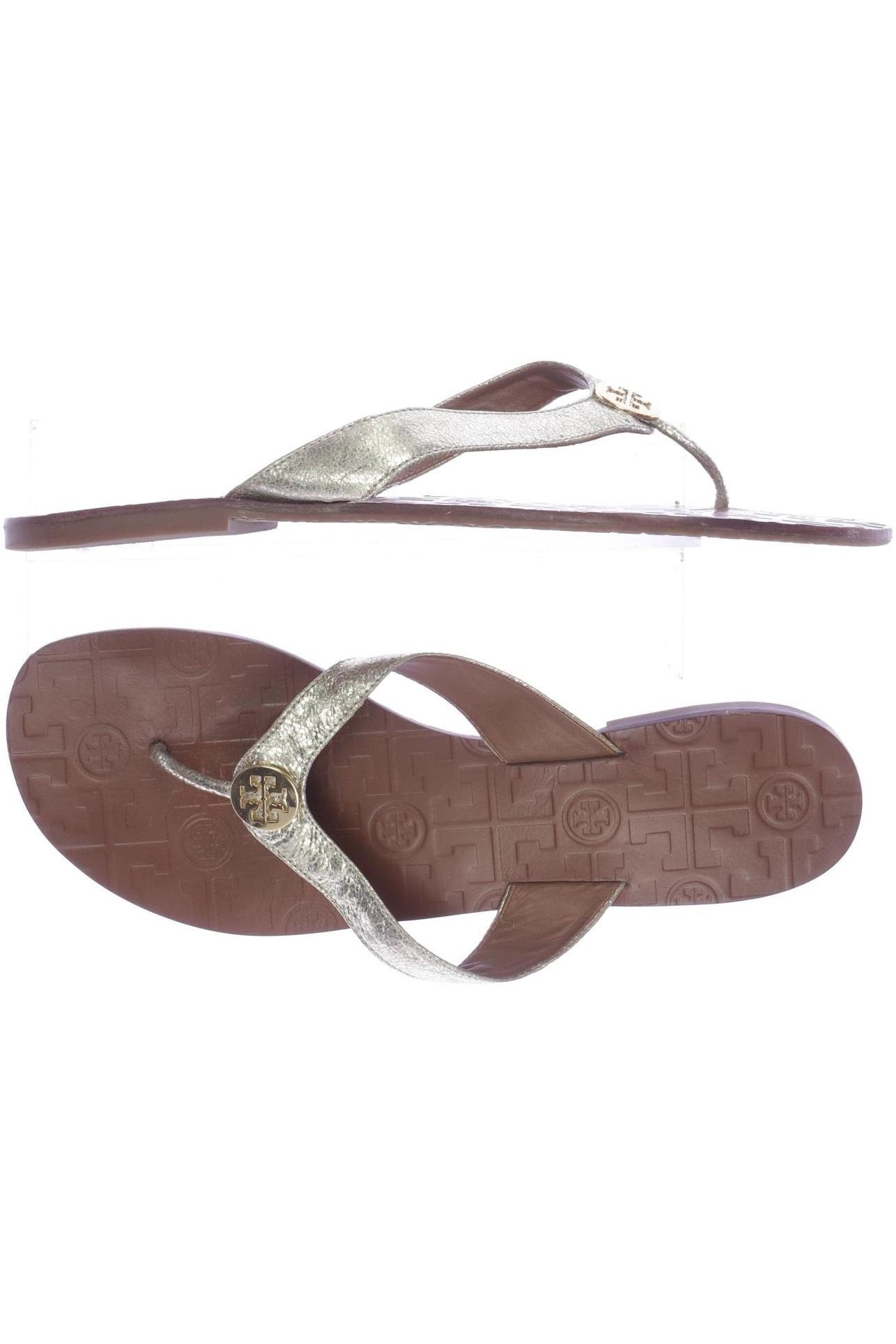 

Tory Burch Damen Sandale, gold, Gr. 10