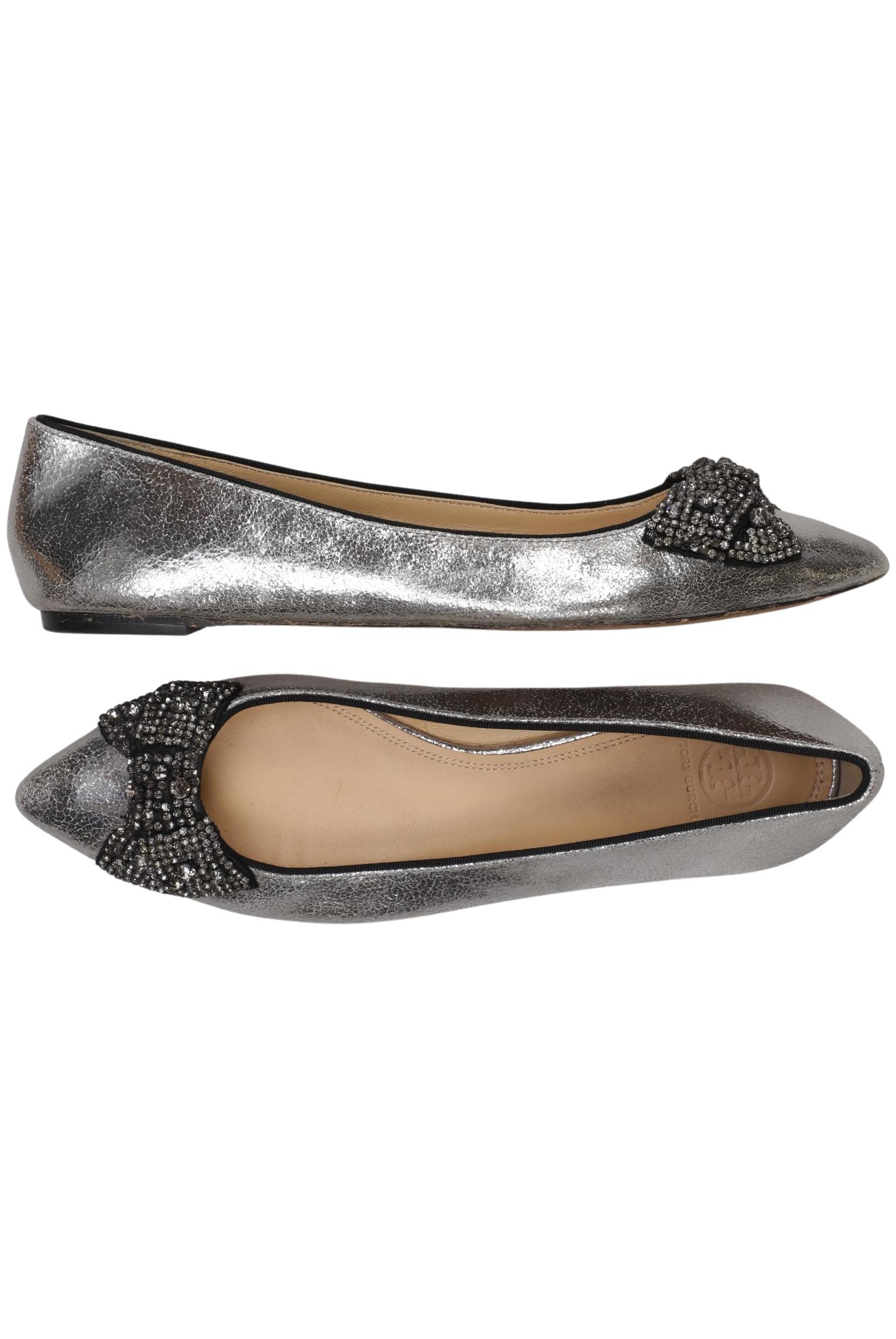 

Tory Burch Damen Ballerinas, silber, Gr. 11