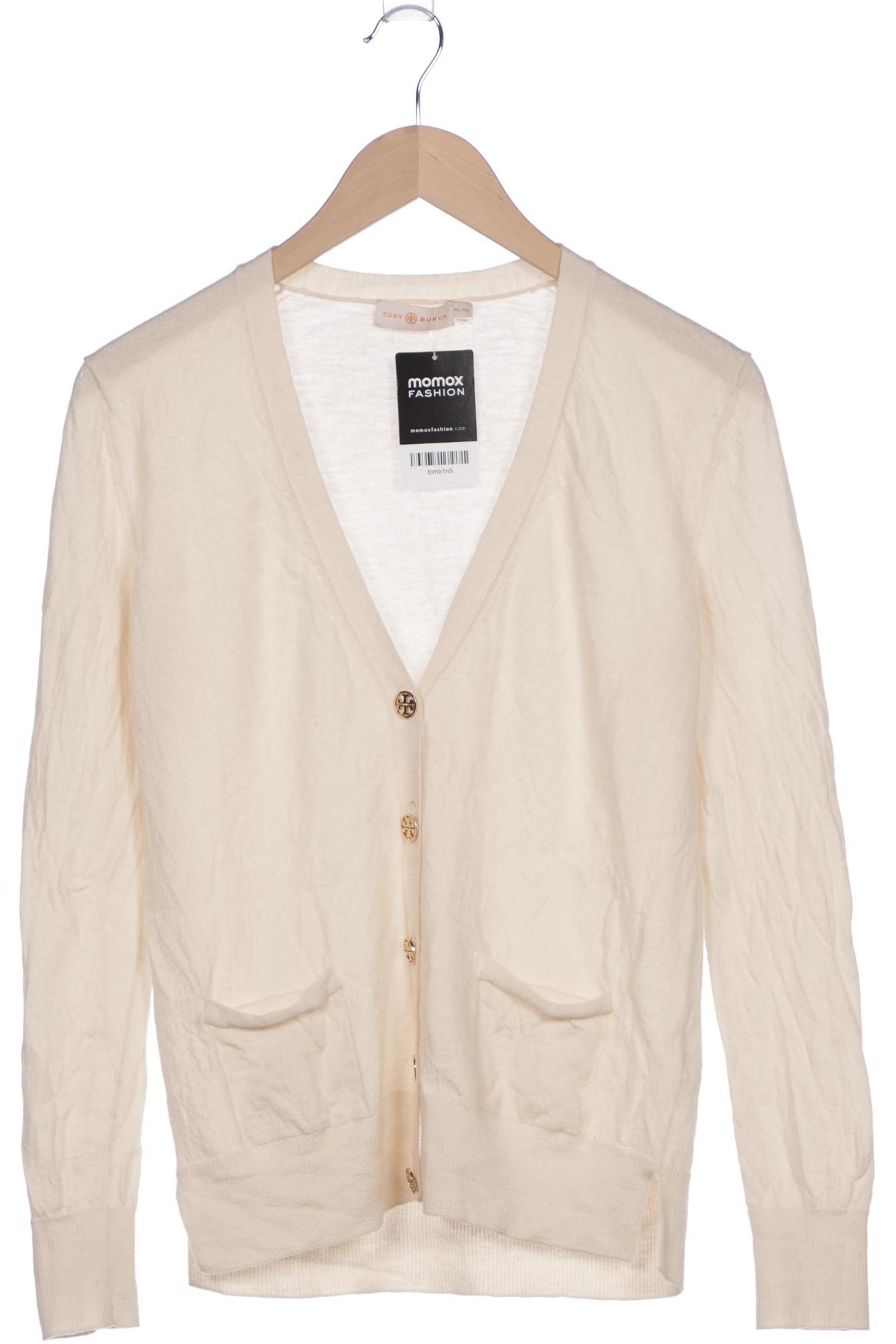

Tory Burch Damen Strickjacke, cremeweiß, Gr. 44