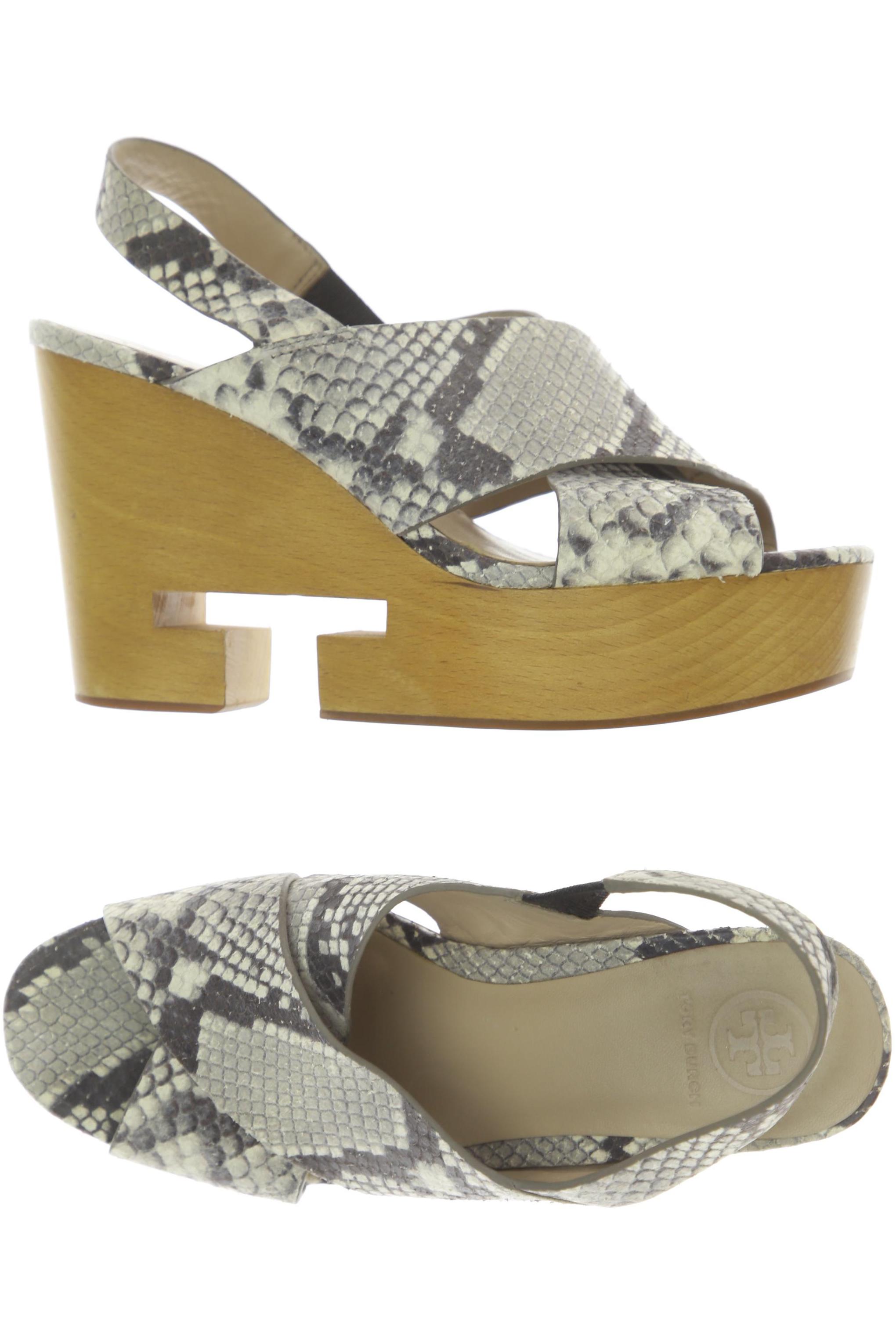 

Tory Burch Damen Sandale, grau, Gr. 6